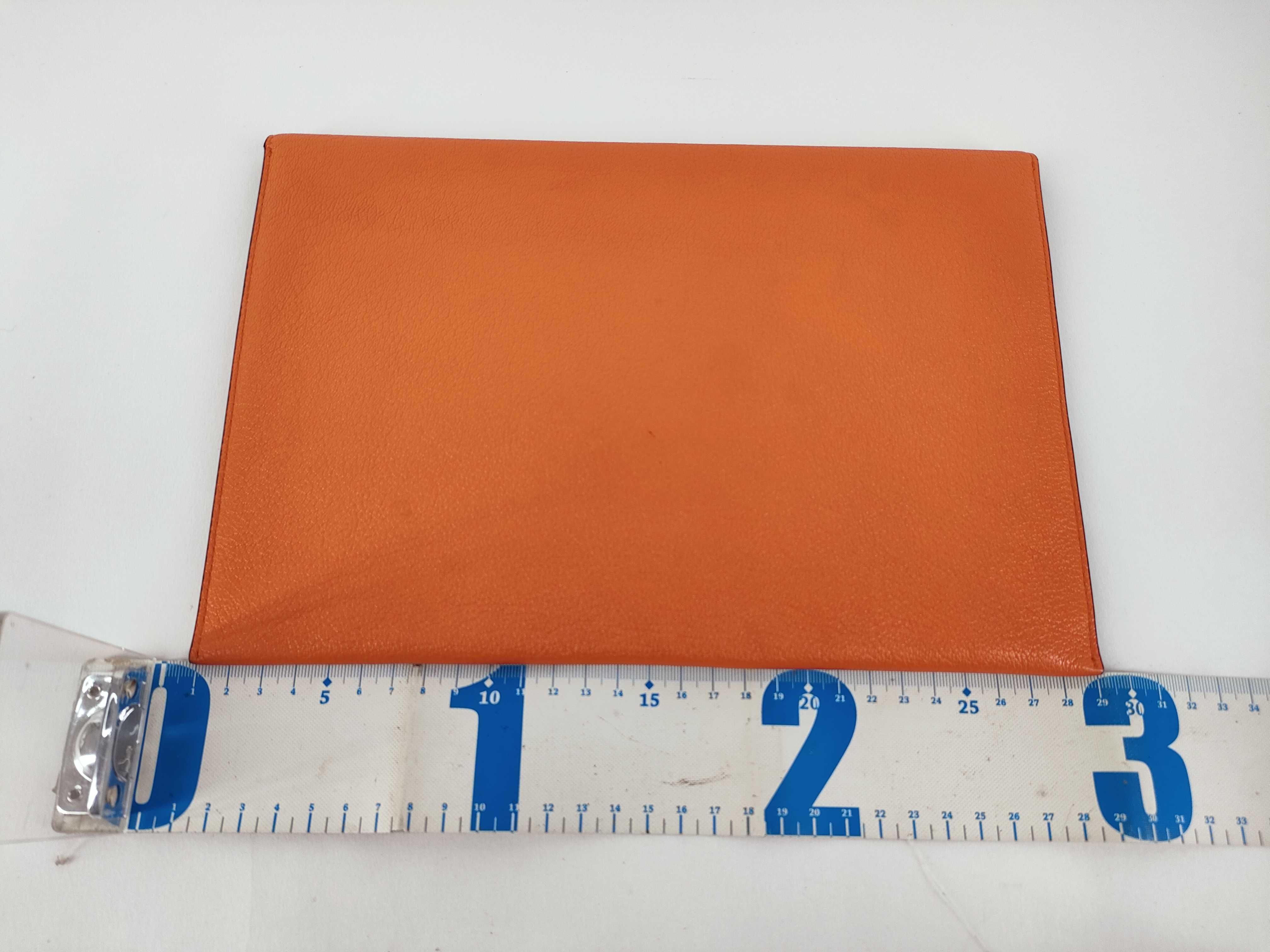 clutch bag, orange clutch bag — view 2