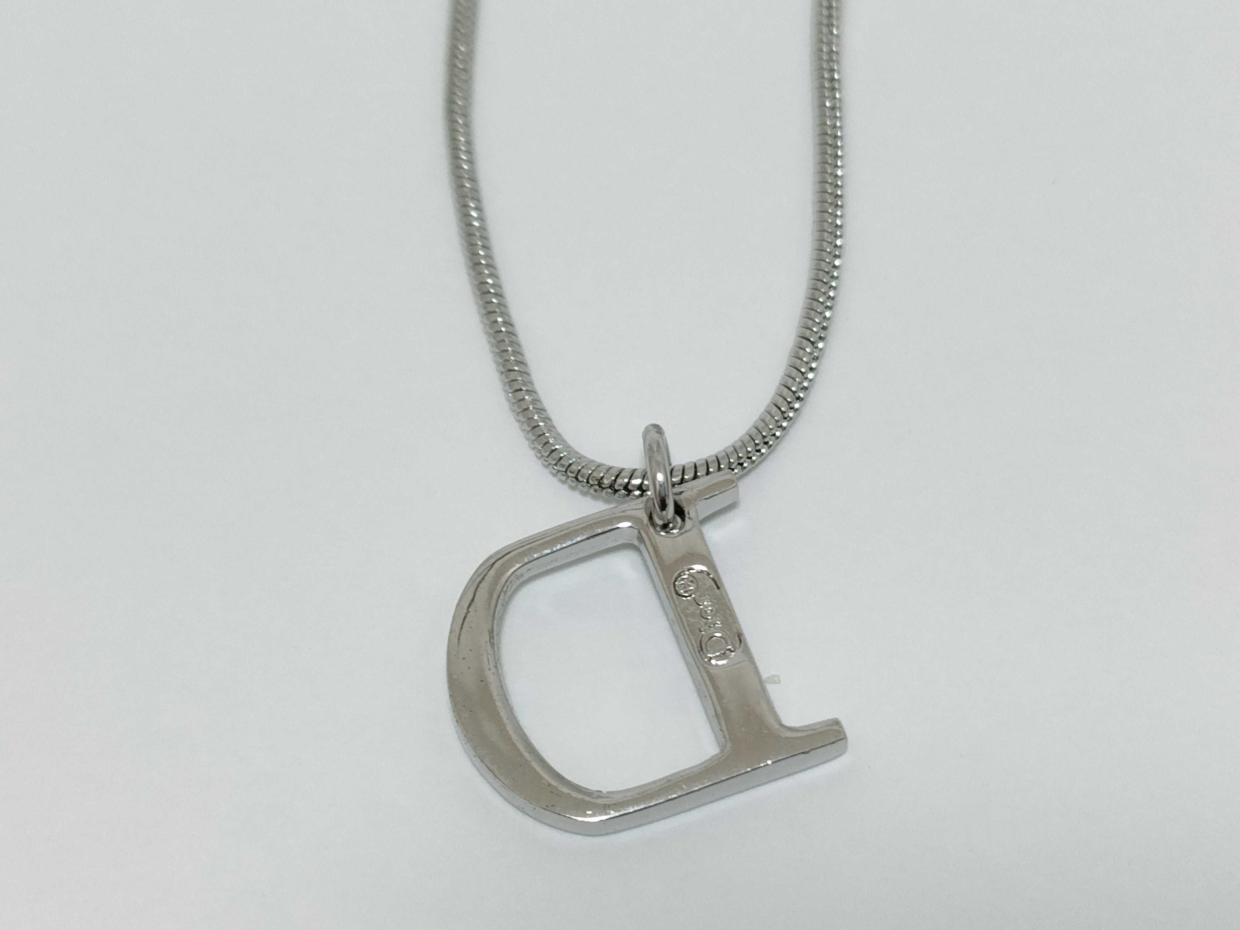 SV D-mark rhinestone necklace — view 2