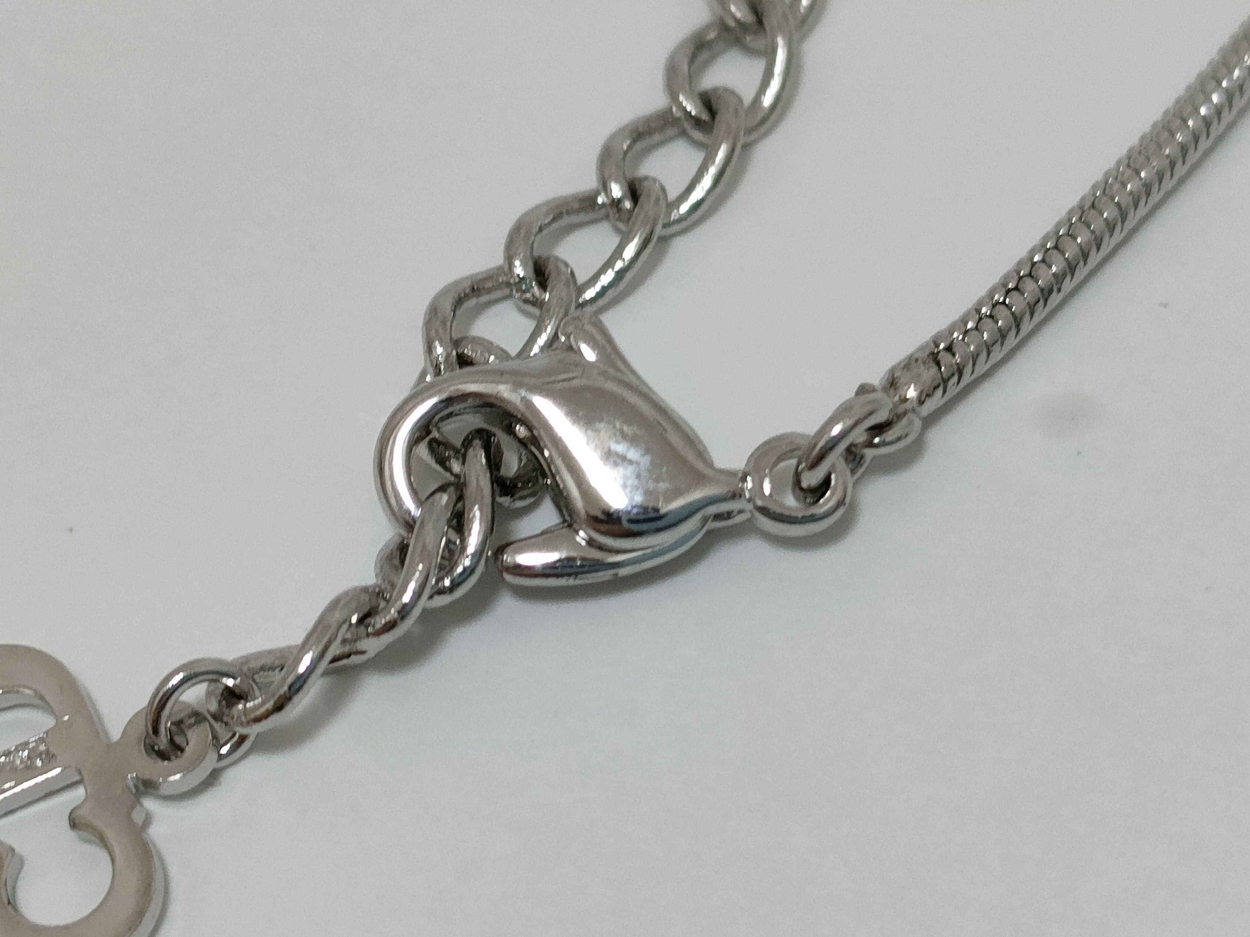 SV D-mark rhinestone necklace — view 4