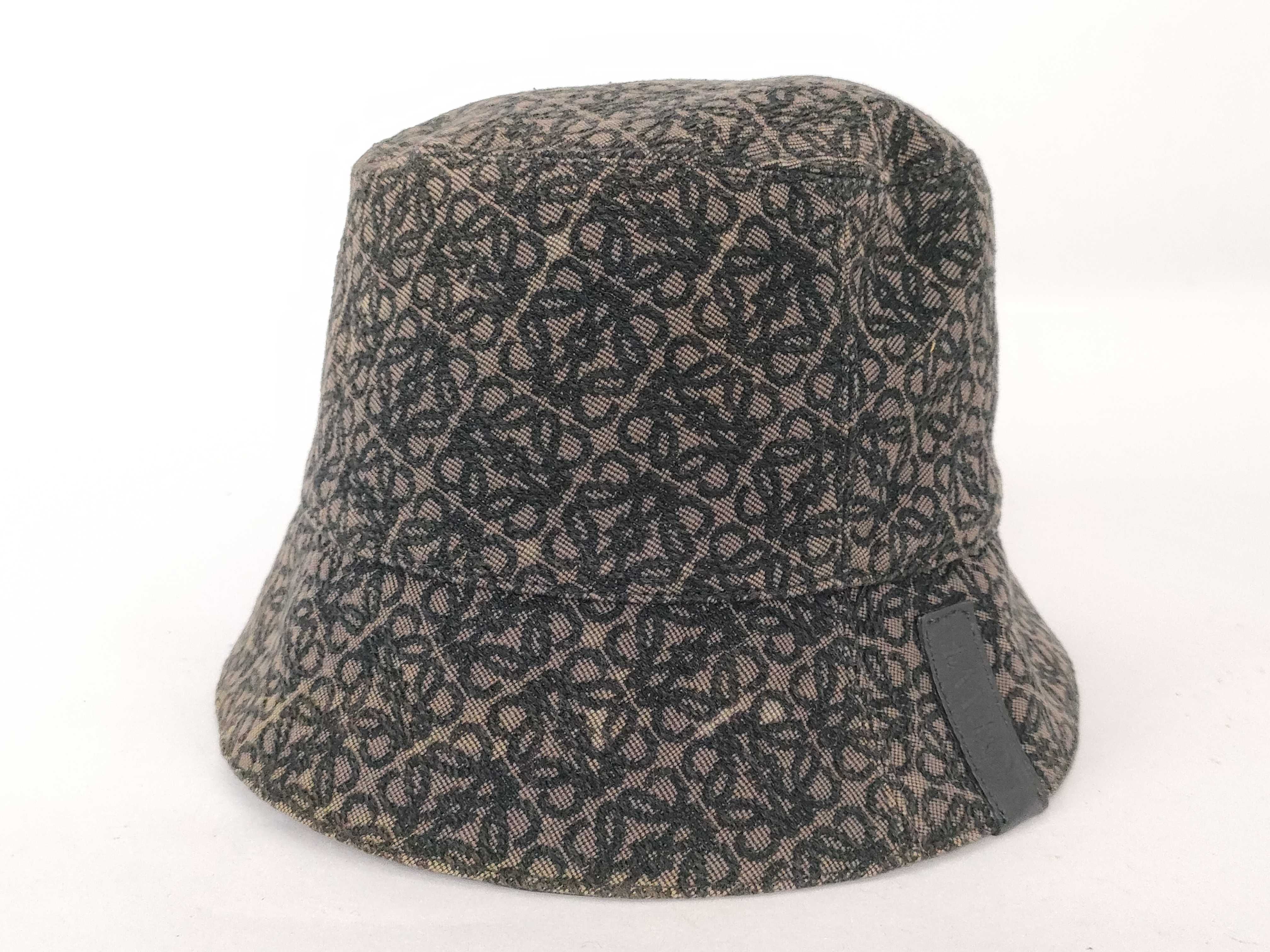 Anagram Hat, Canvas, Black, Other Accessories