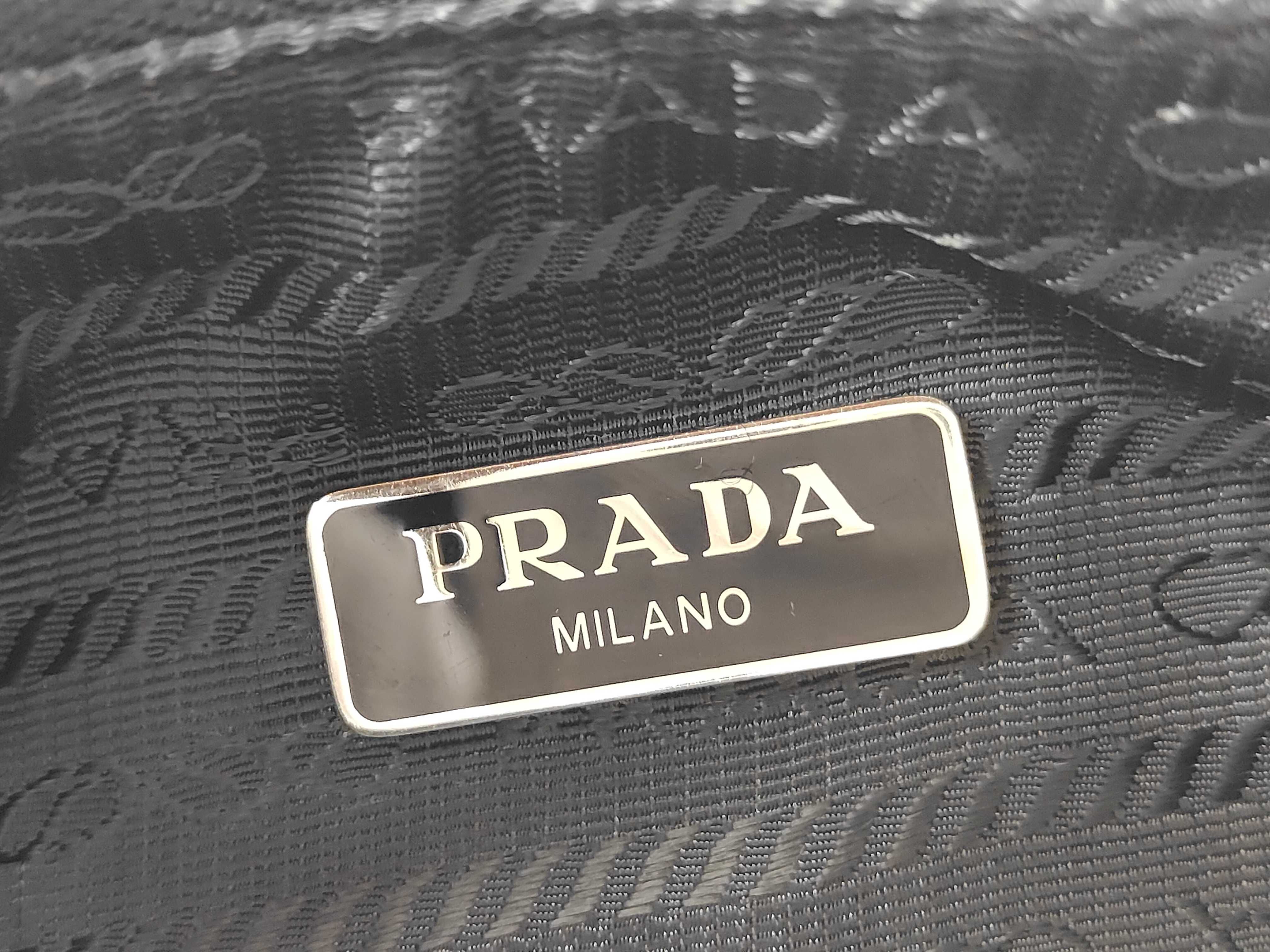 Nylon Prada Re-Edition 2005 Re-Nylon 2-Way Shoulder Bag with Mini Pouch, Navy, Silver Hardware Shoulder Bag — view 15