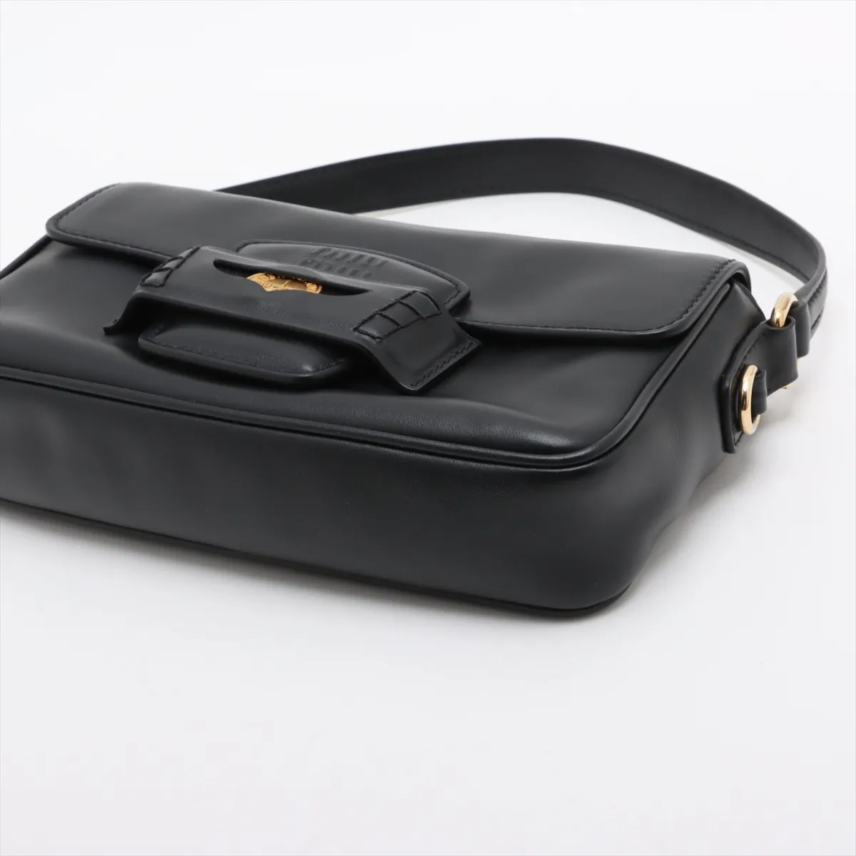 Penny Leather 2WAY Shoulder Bag Black — view 3