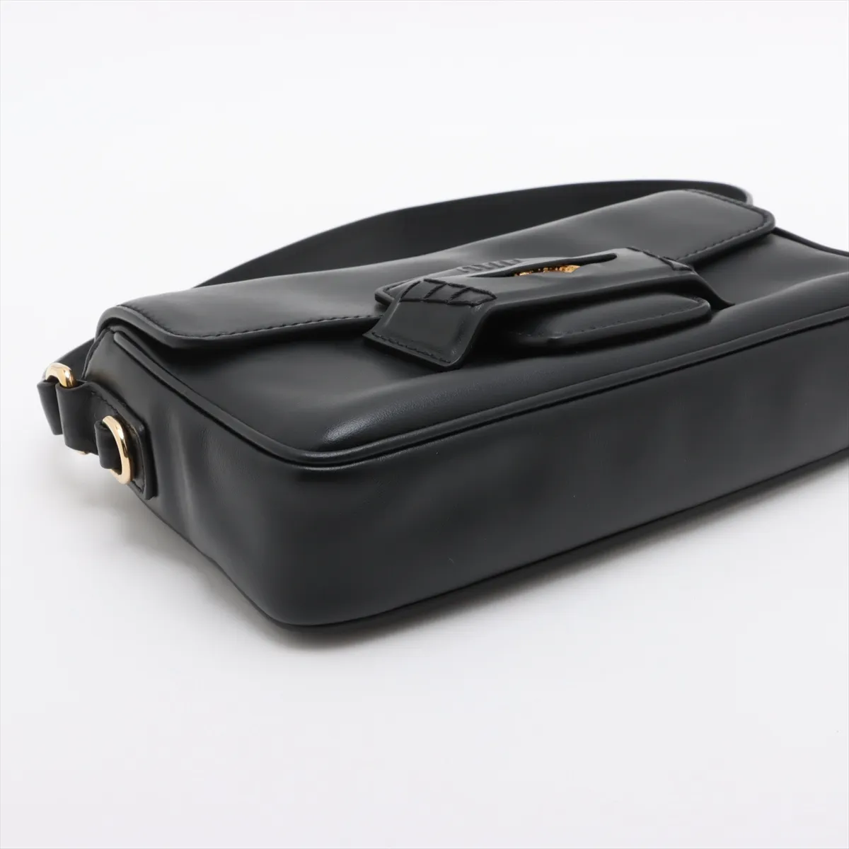 Penny Leather 2WAY Shoulder Bag Black — view 4