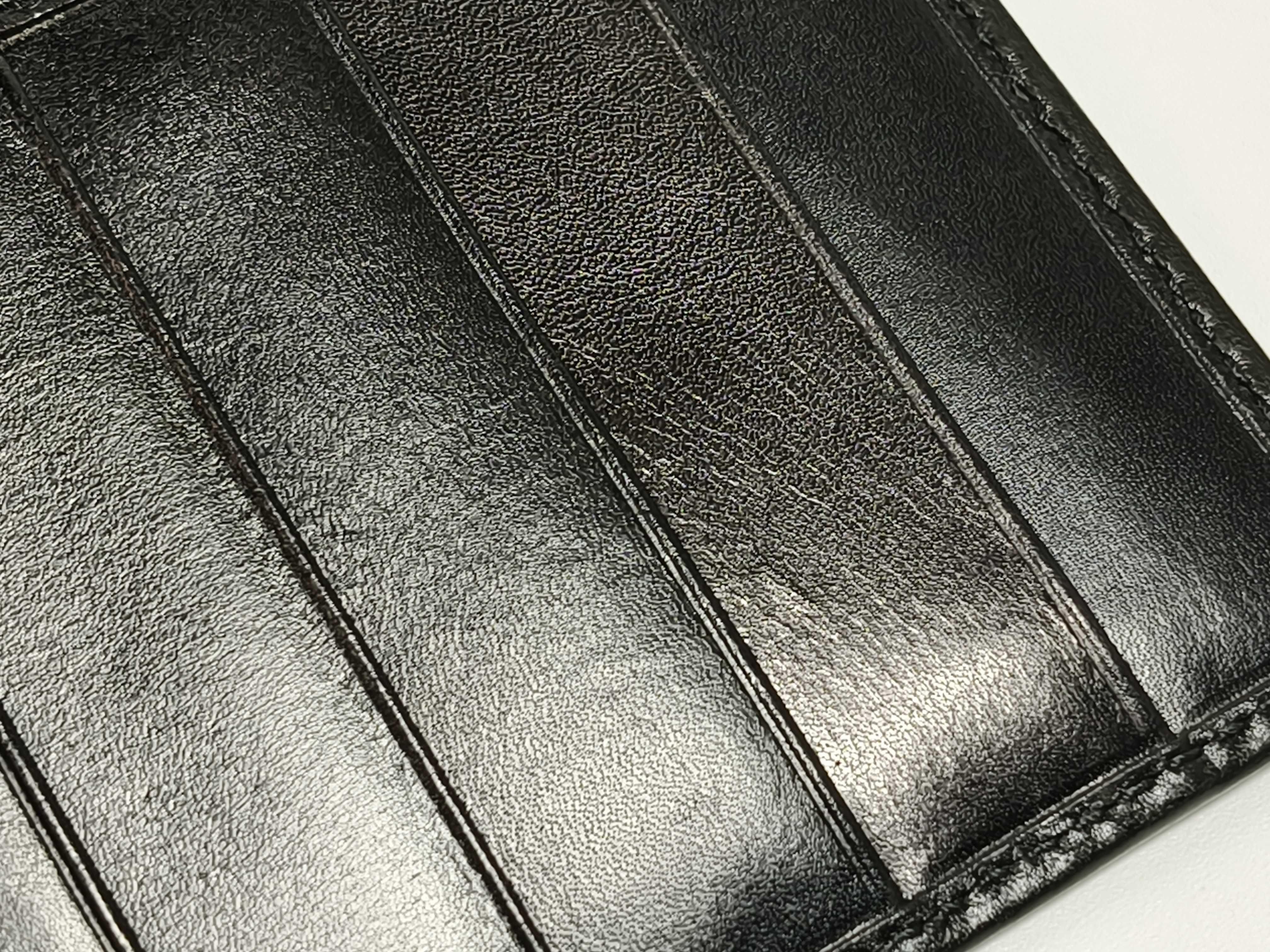 Black Leather Long Wallet — view 12