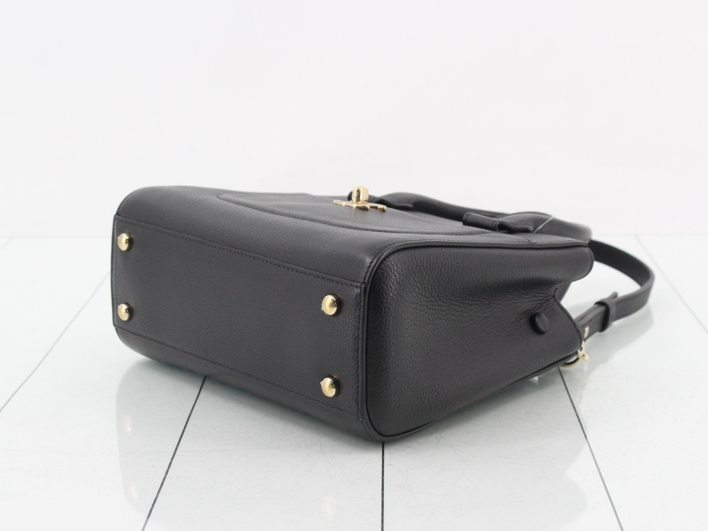 Caviar Skin Turn-Lock 2-Way Shoulder/Handbag — view 6