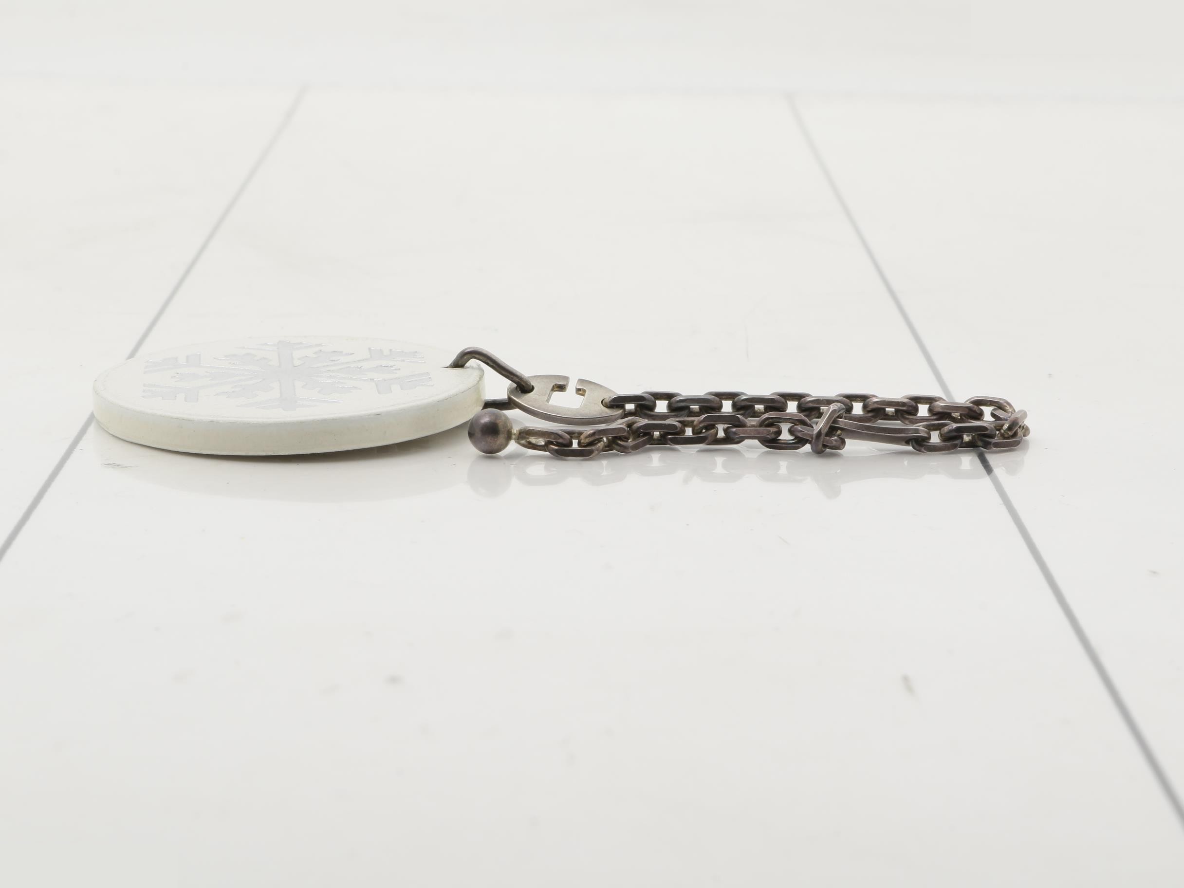 Snowflake Bag Charm - White — view 3