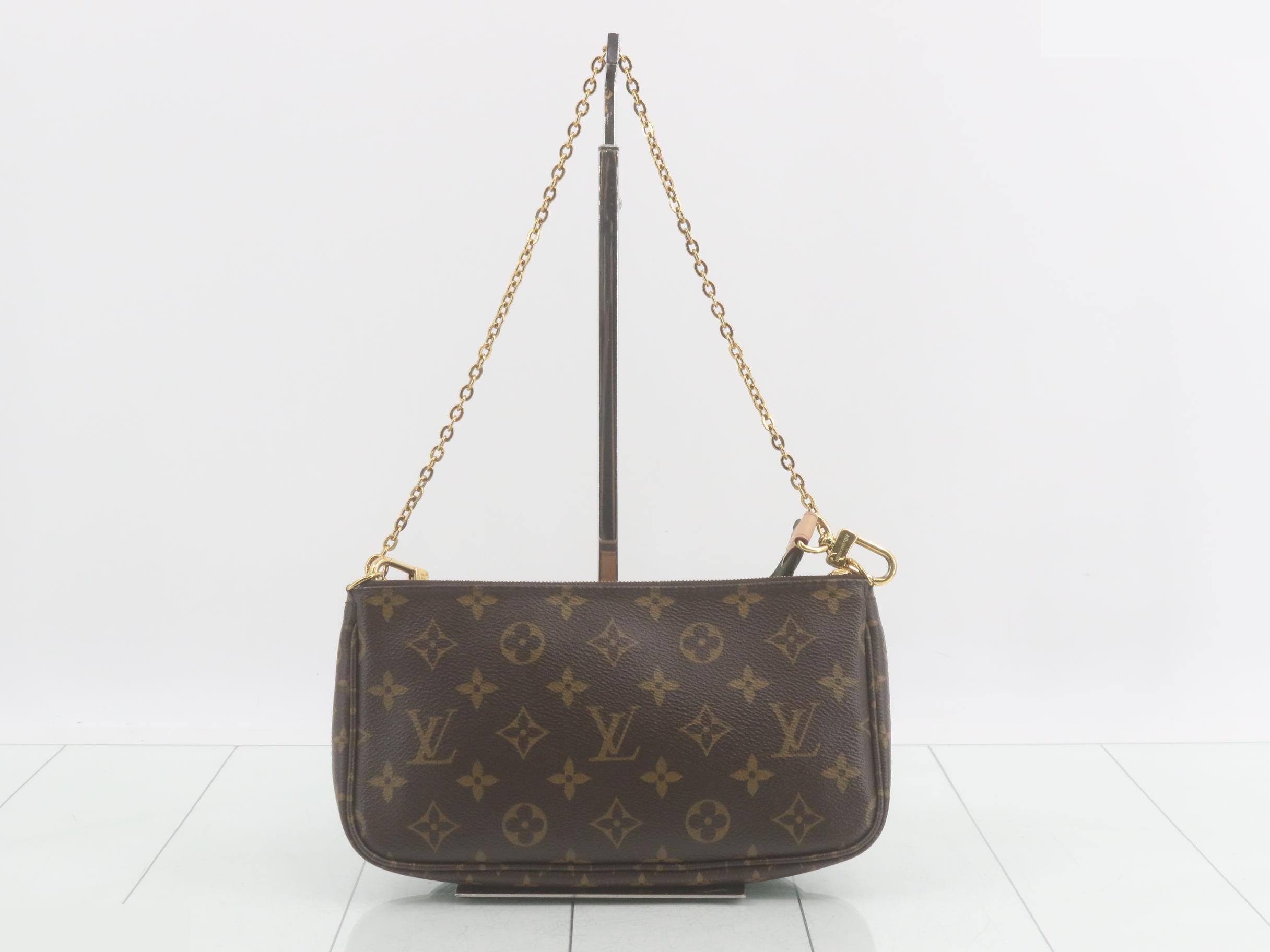 Multipochette Accessoires Khaki 2-Way Shoulder Bag with Pouch — view 2