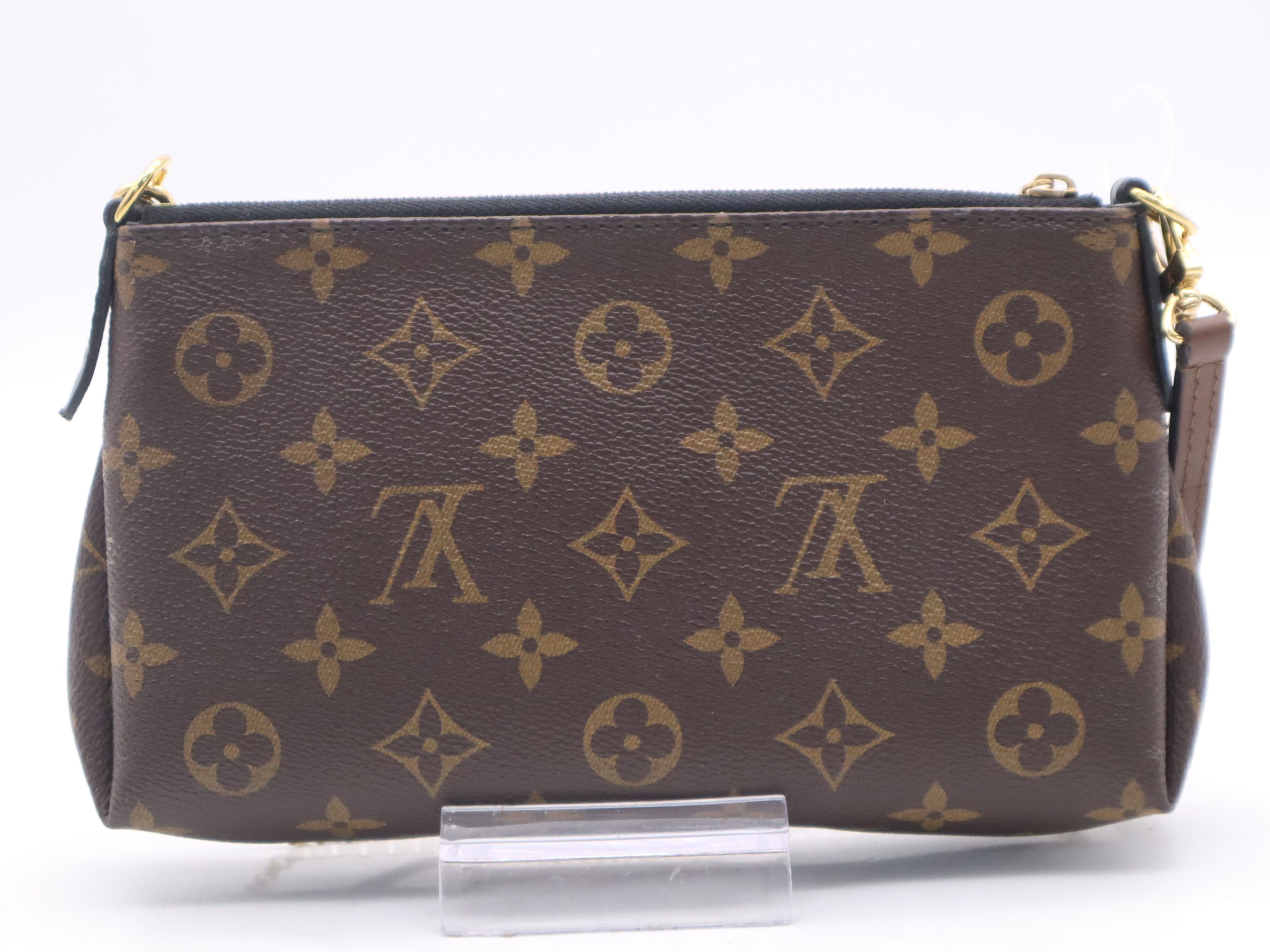 M41639 Monogram Pallas Clutch Noir with 2 Shoulder Straps, RFID verified. — view 2
