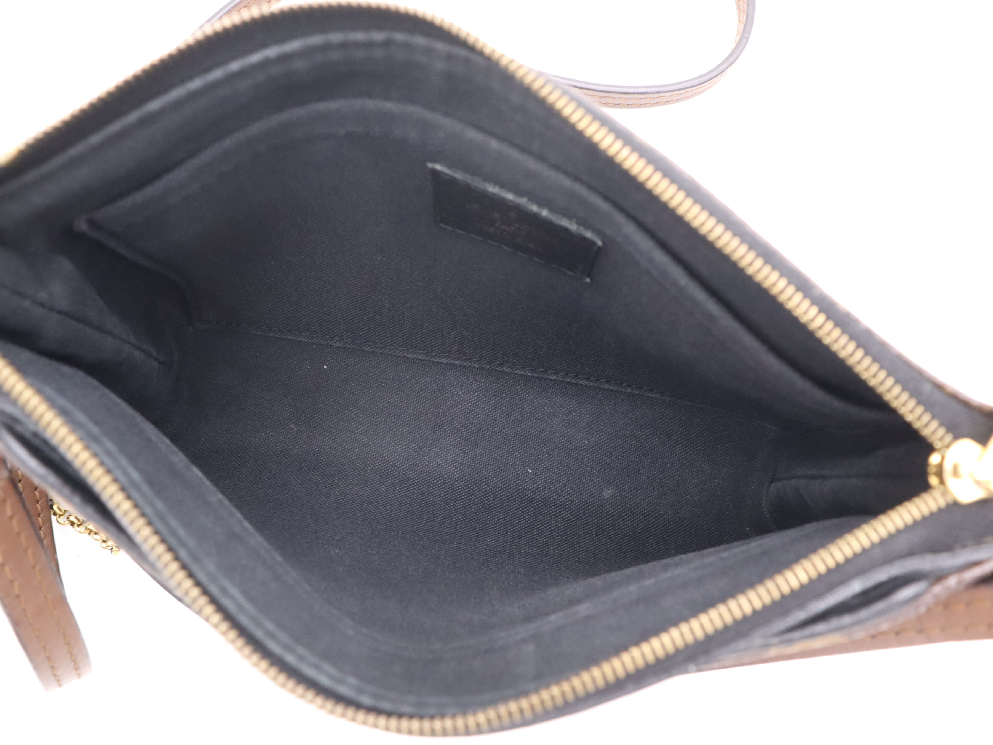 M41639 Monogram Pallas Clutch Noir with 2 Shoulder Straps, RFID verified. — view 11