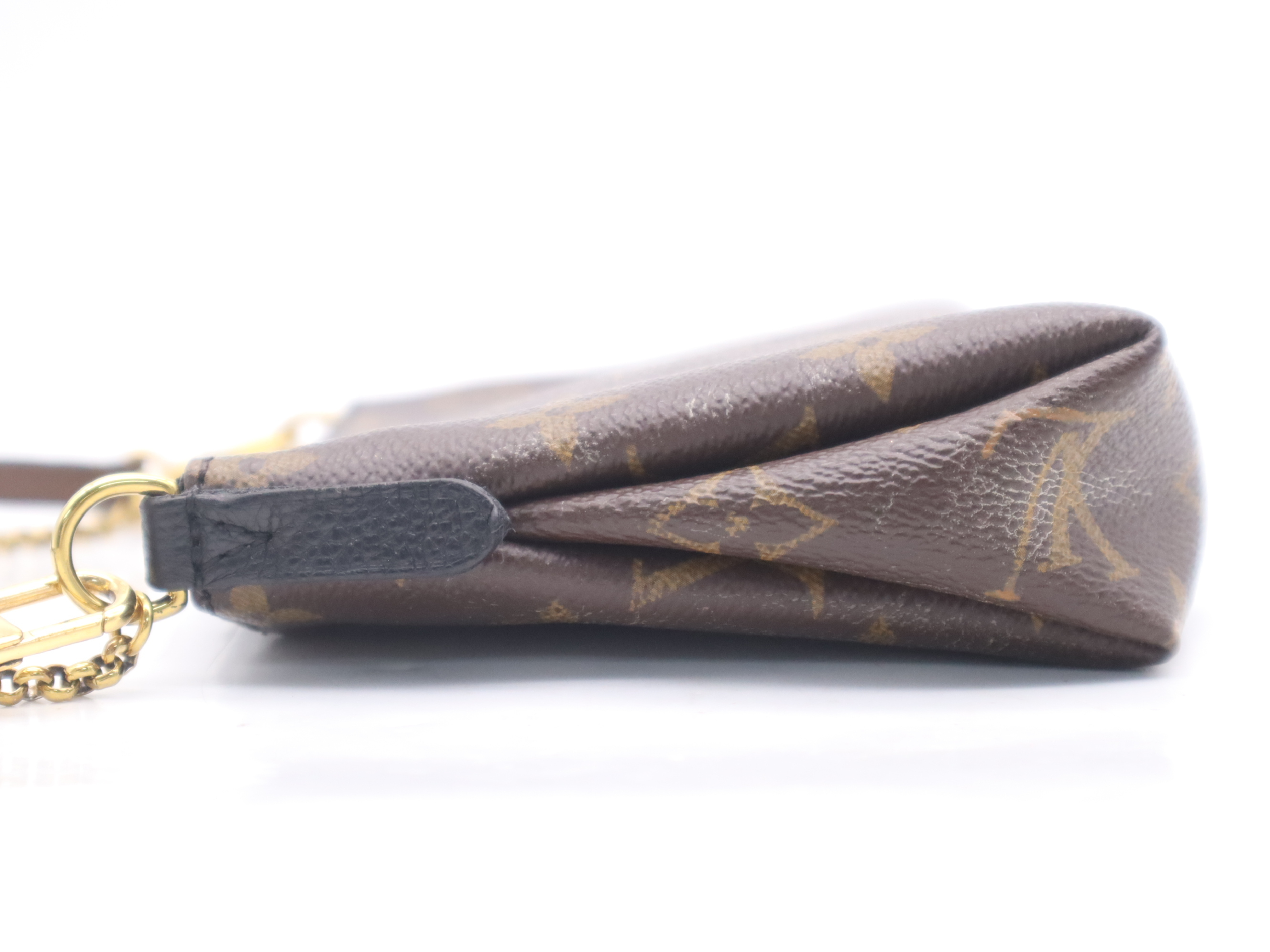 M41639 Monogram Pallas Clutch Noir with 2 Shoulder Straps, RFID verified. — view 3