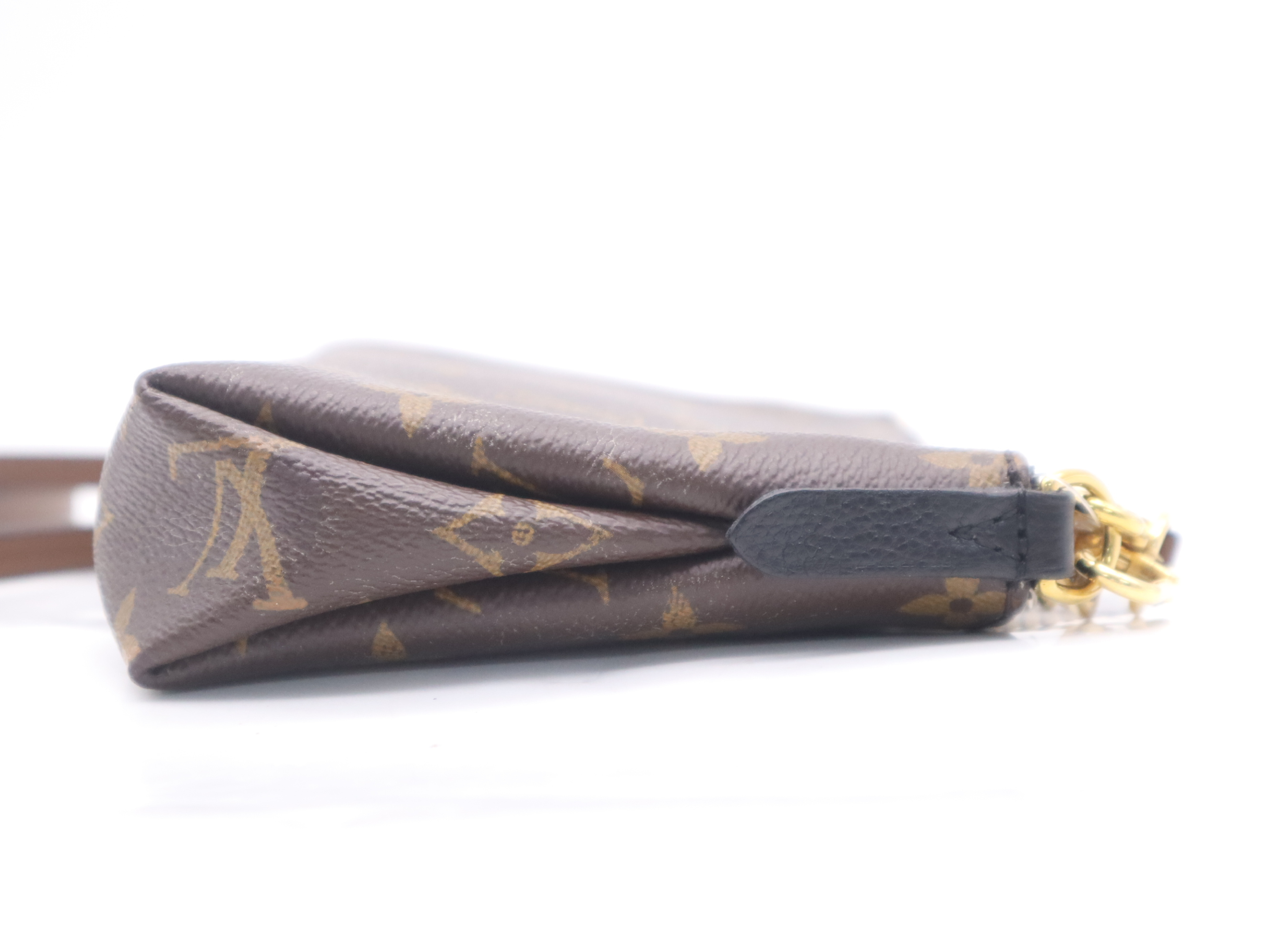 M41639 Monogram Pallas Clutch Noir with 2 Shoulder Straps, RFID verified. — view 5