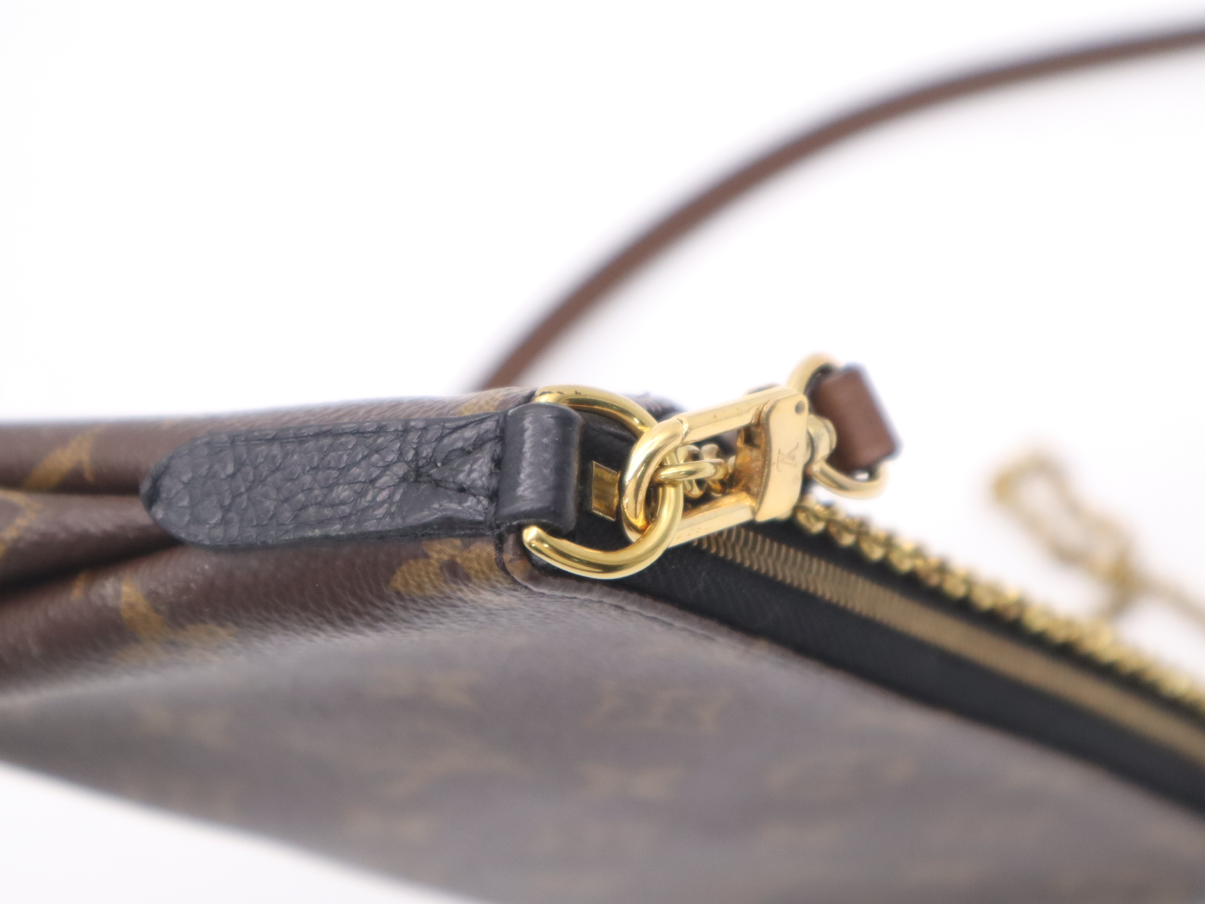 M41639 Monogram Pallas Clutch Noir with 2 Shoulder Straps, RFID verified. — view 8