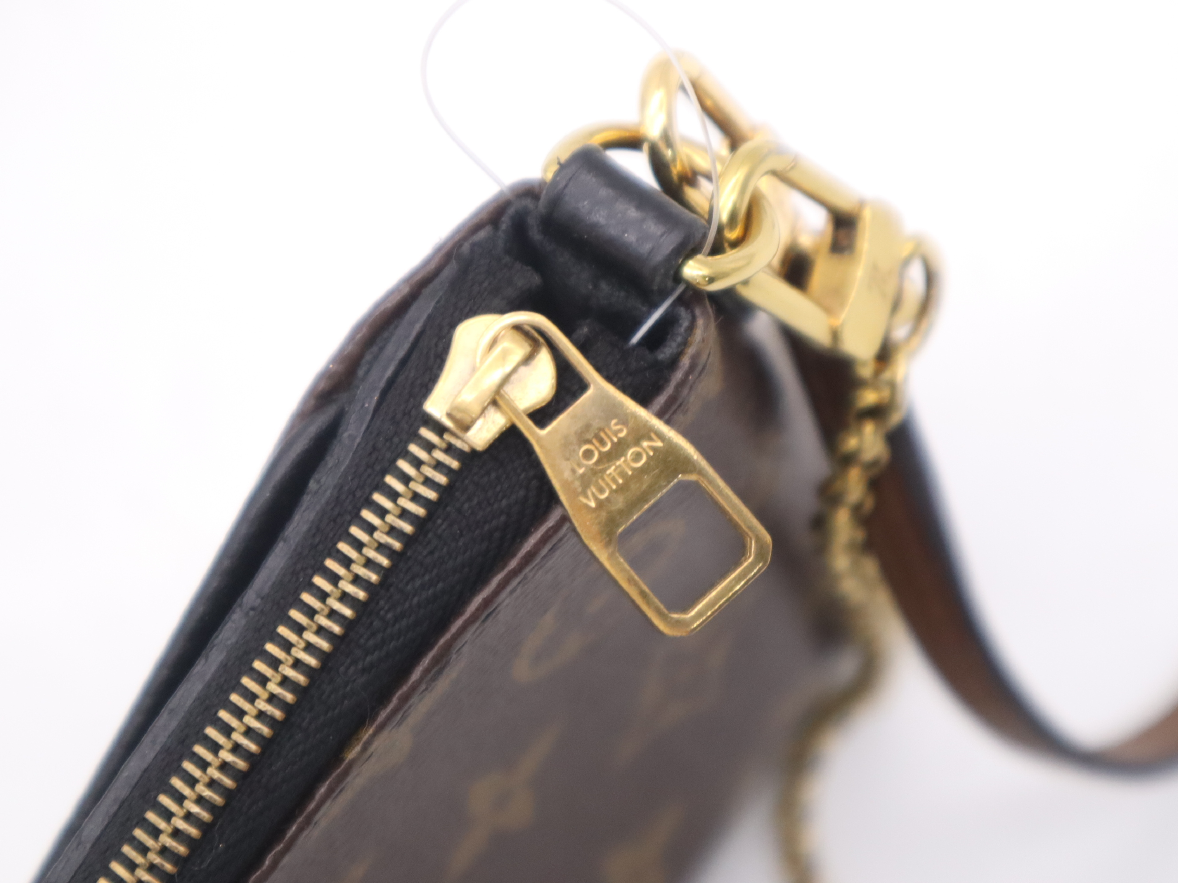 M41639 Monogram Pallas Clutch Noir with 2 Shoulder Straps, RFID verified. — view 9