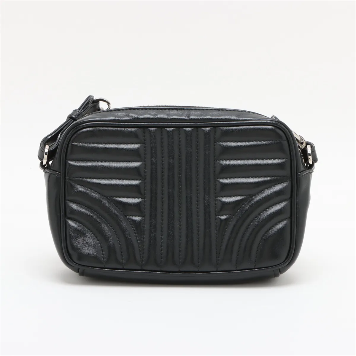 diagram leather chain shoulder bag black — view 2