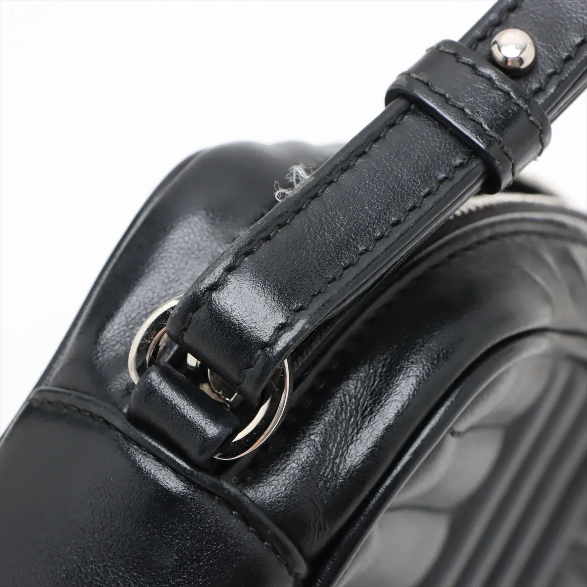 diagram leather chain shoulder bag black — view 12