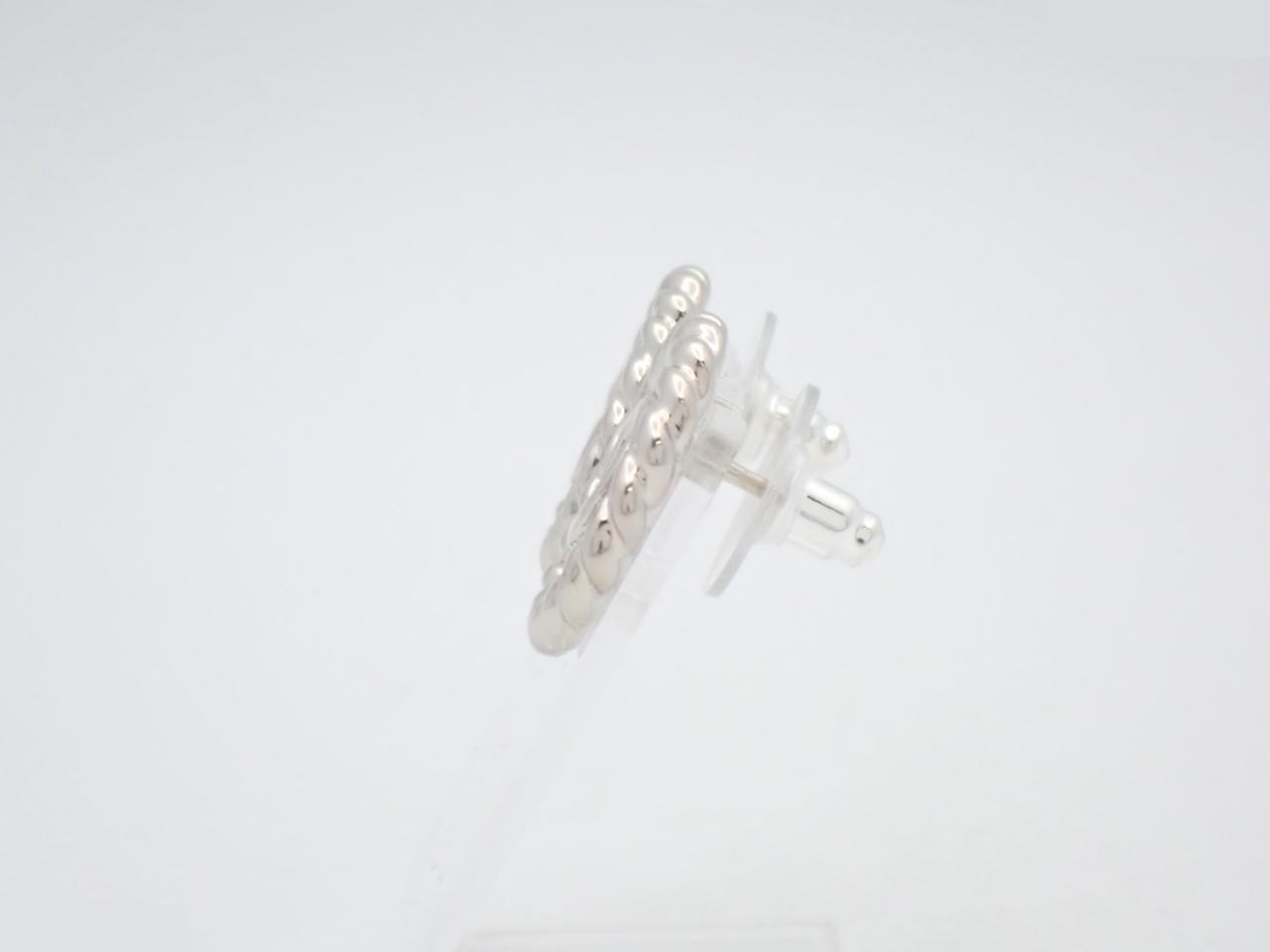 earrings, L25C, Coco Mark, silver. — view 3