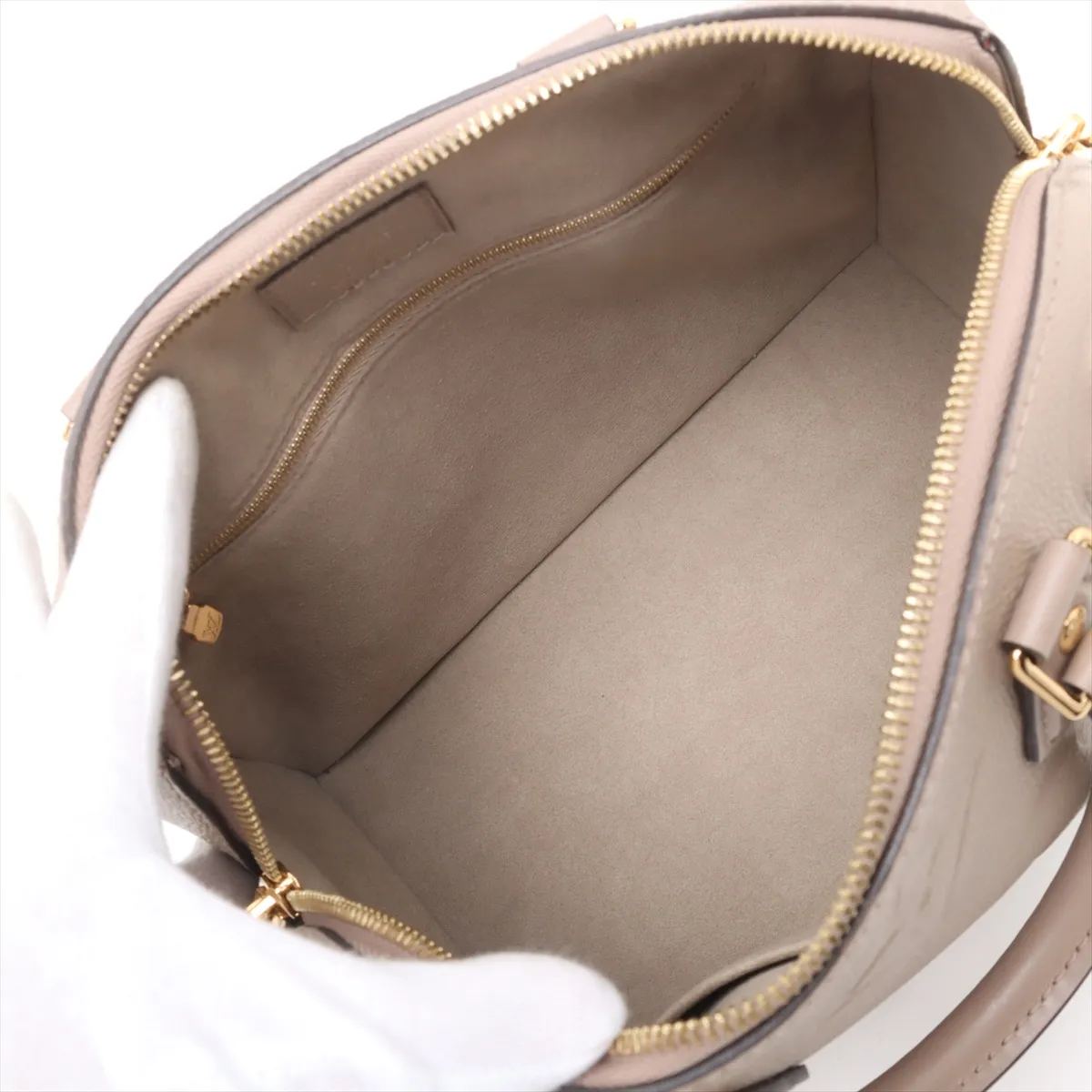 Monogram Empreinte Speedy Bandoulière 25 M59273 Beige (RFID detected) — view 8
