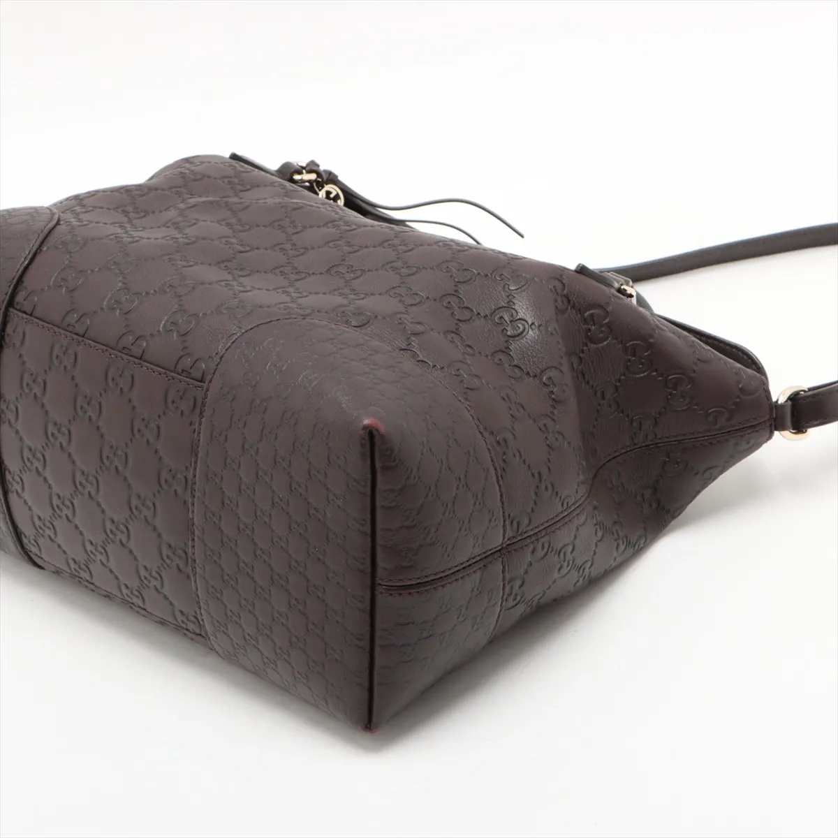 Guccisima Brie Leather 2WAY Handbag Brown 353120 — view 3