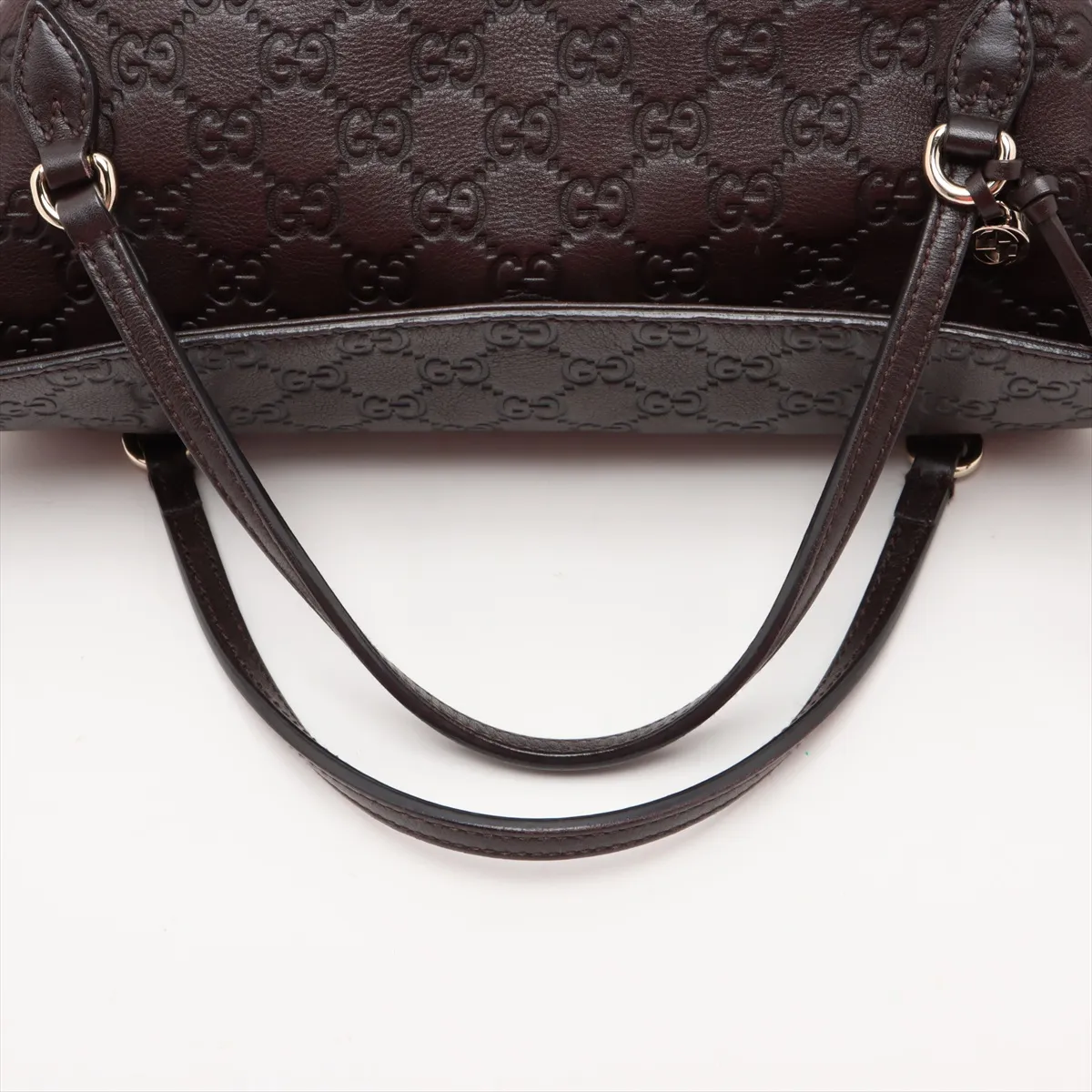 Guccisima Brie Leather 2WAY Handbag Brown 353120 — view 5