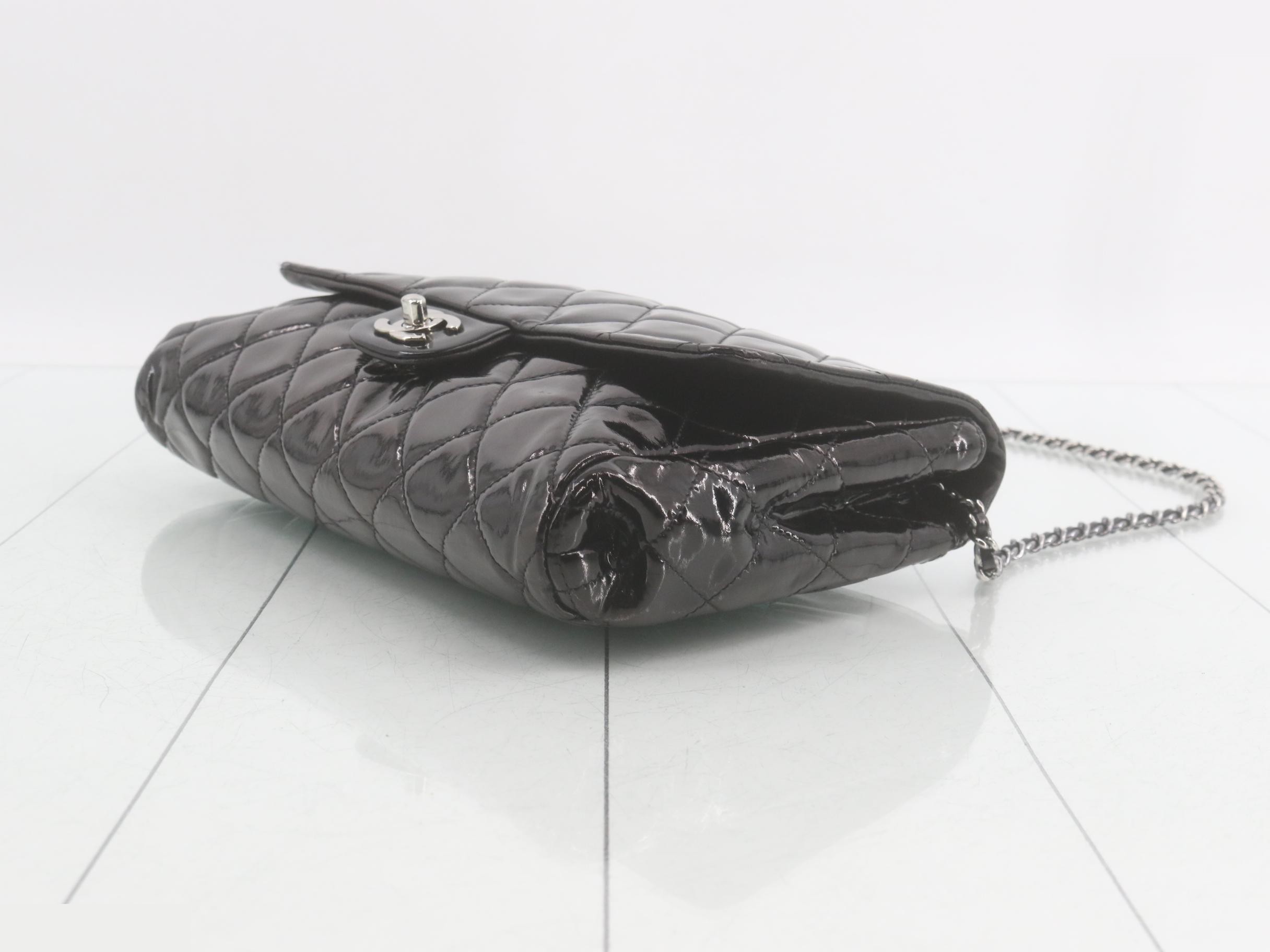 Matelassé Enamel Chain One-Shoulder Bag — view 6