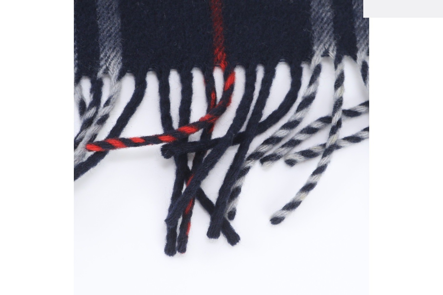 Tag attached, 100% cashmere, Nova Check pattern scarf. — view 4