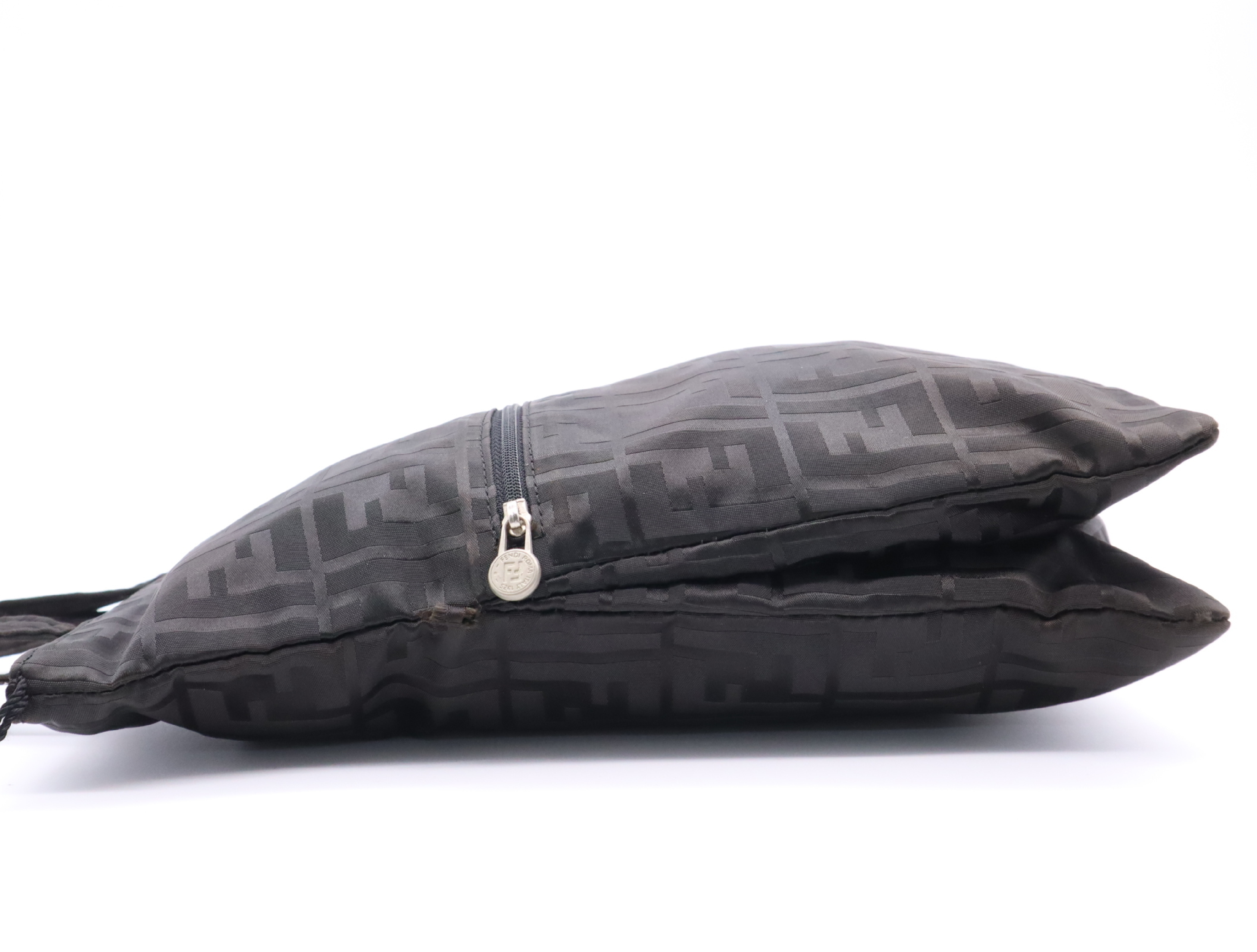Nylon Zucca Handbag, Black — view 3