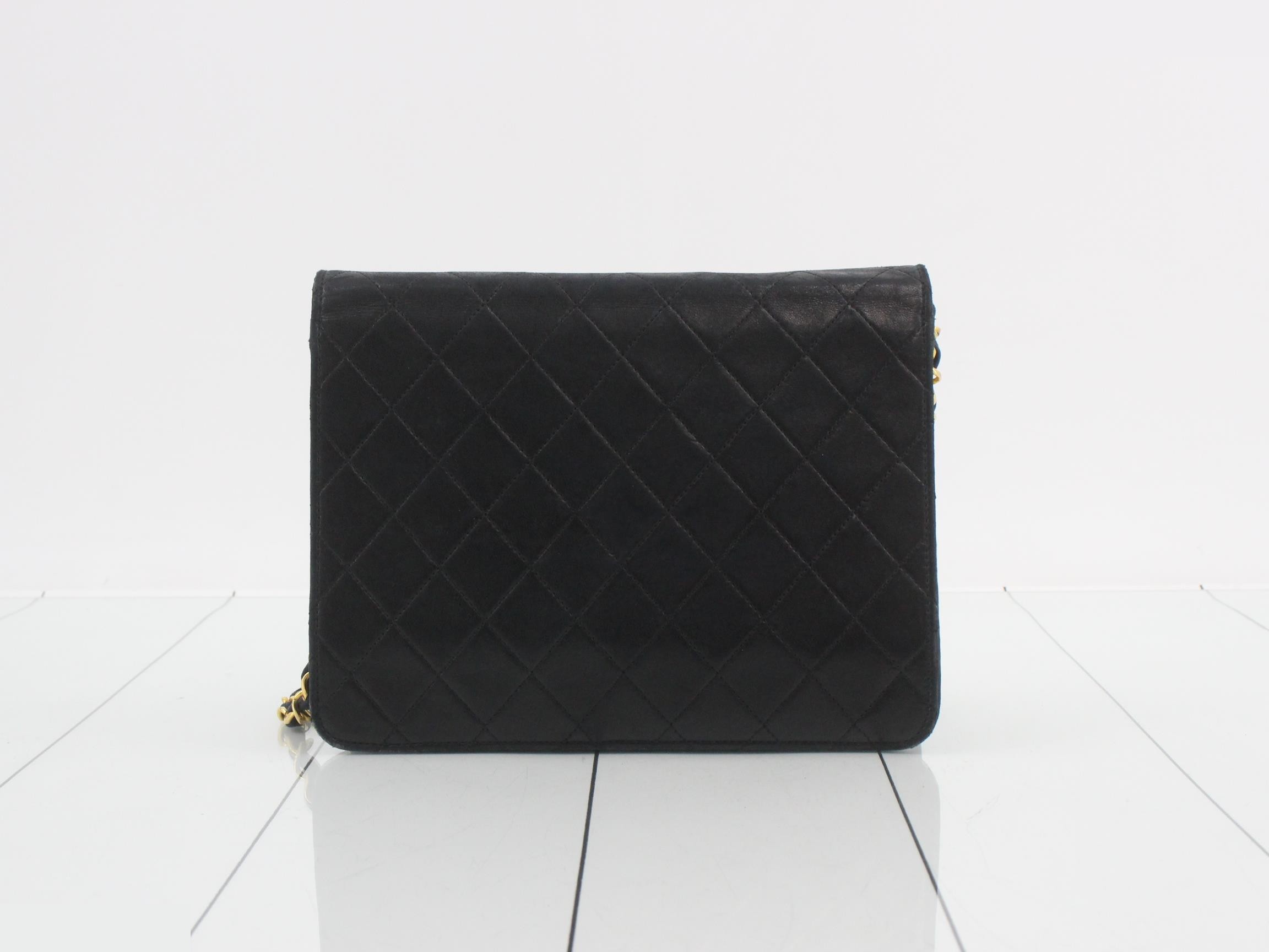 Matelassé Leather Chain Shoulder Bag — view 2