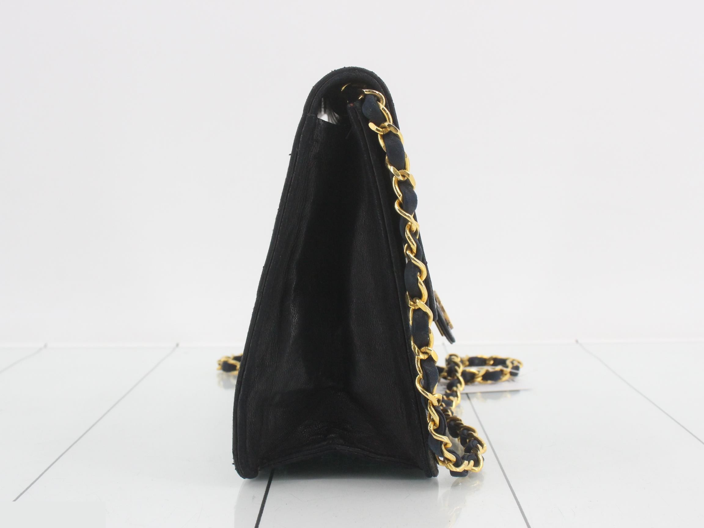 Matelassé Leather Chain Shoulder Bag — view 4