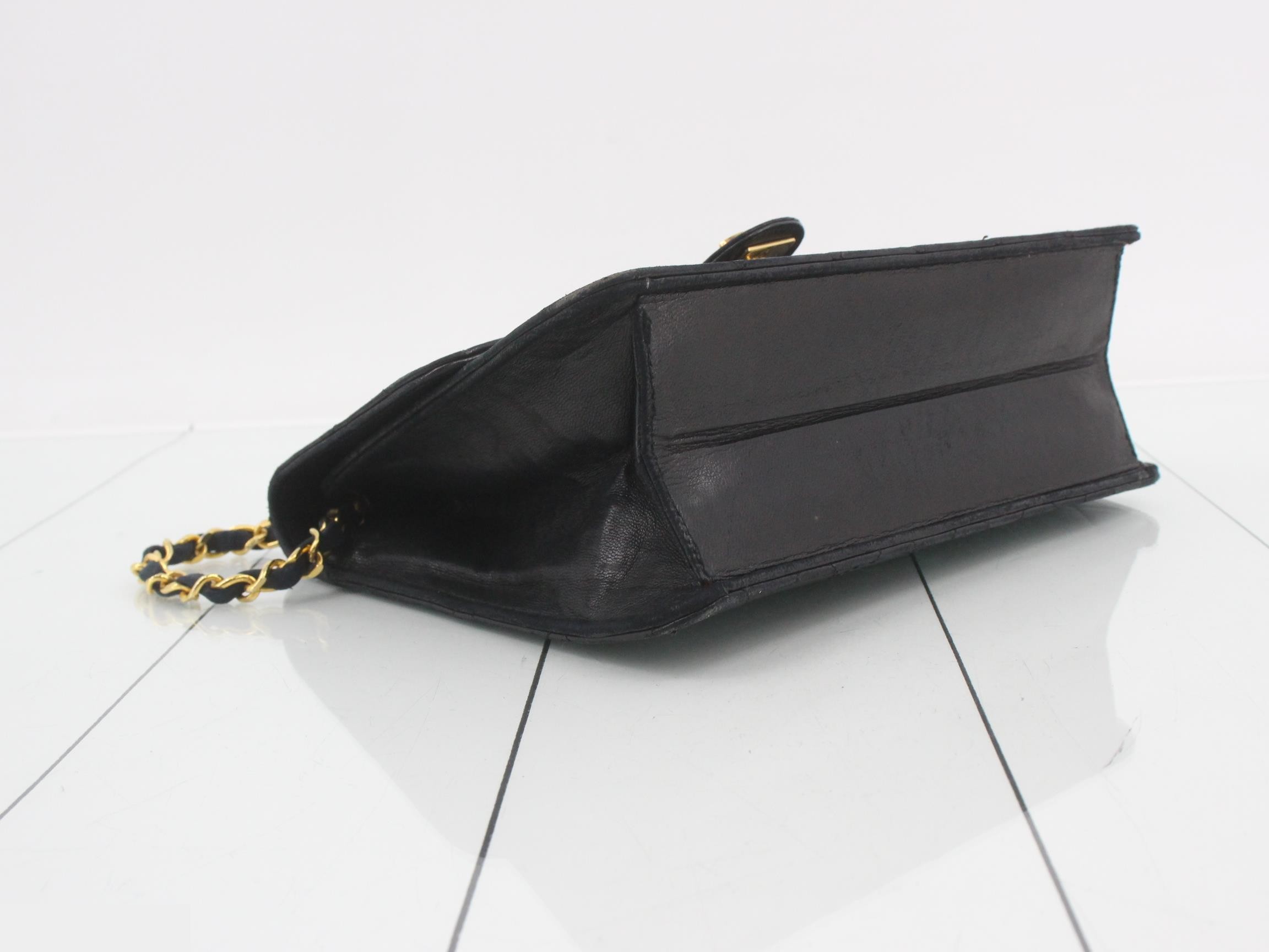 Matelassé Leather Chain Shoulder Bag — view 5