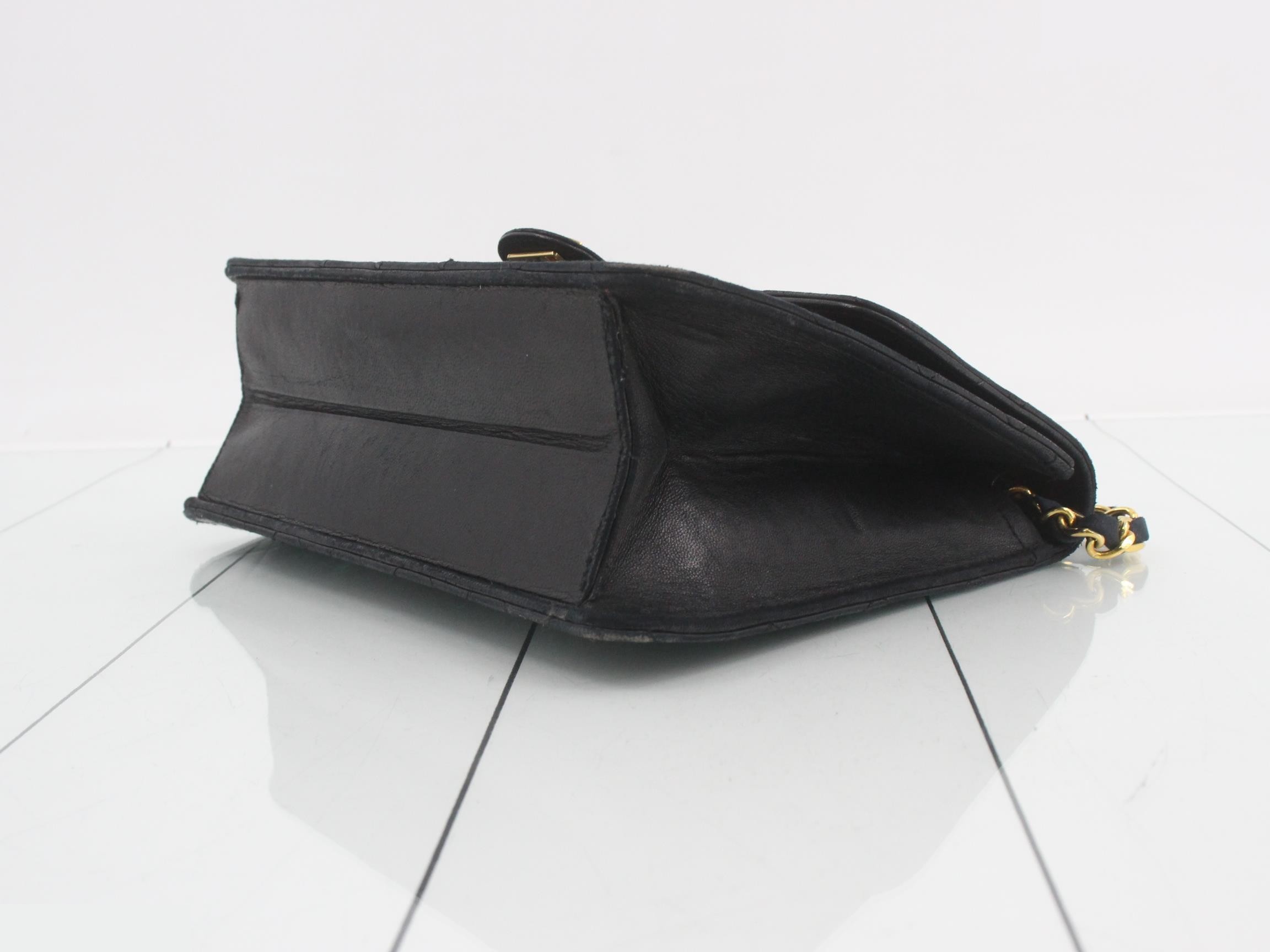 Matelassé Leather Chain Shoulder Bag — view 6