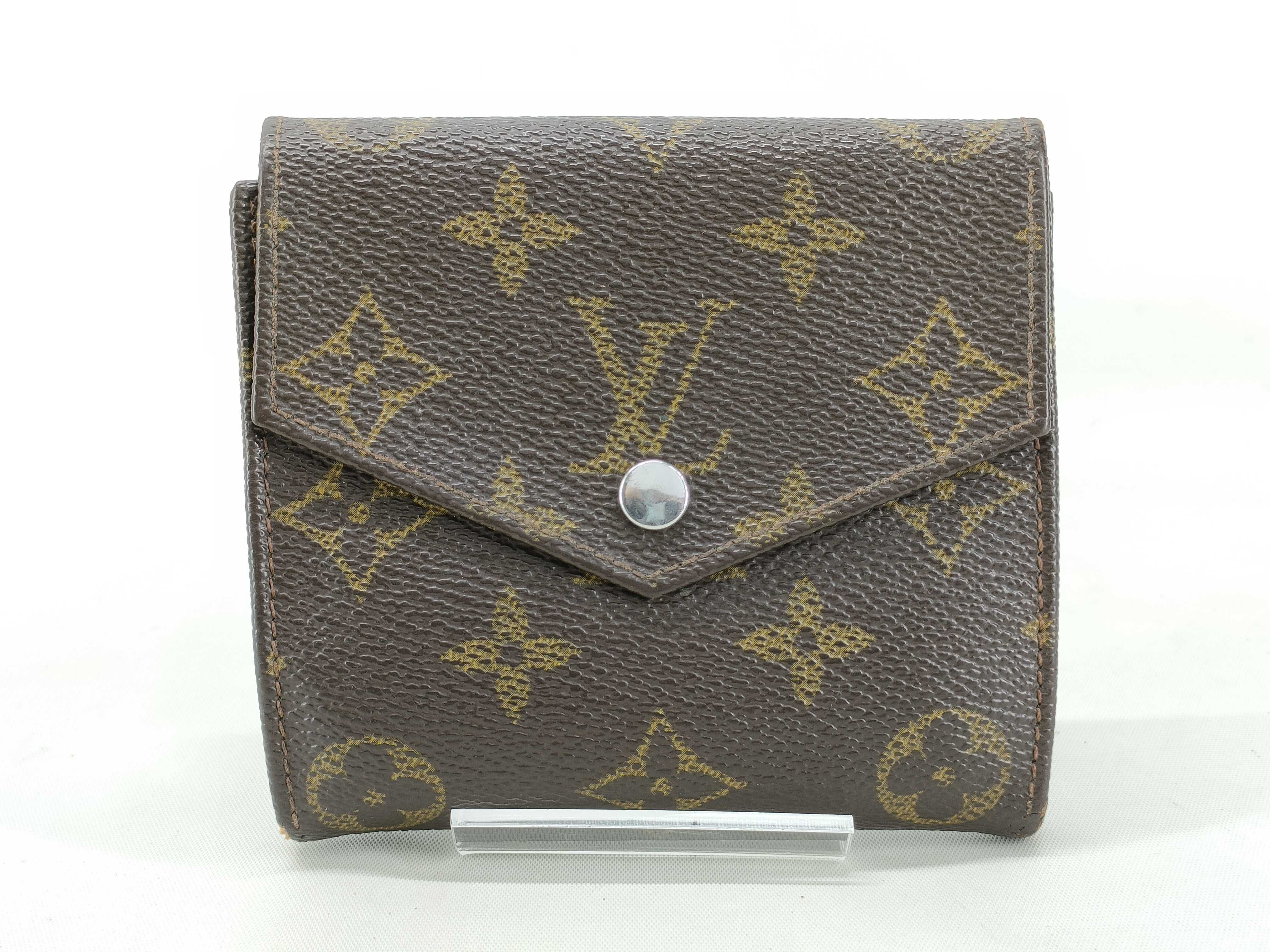 Monogram Louis Vuitton Monogram Portomone Bier Cult Credit M61660 861 Fold Wallet