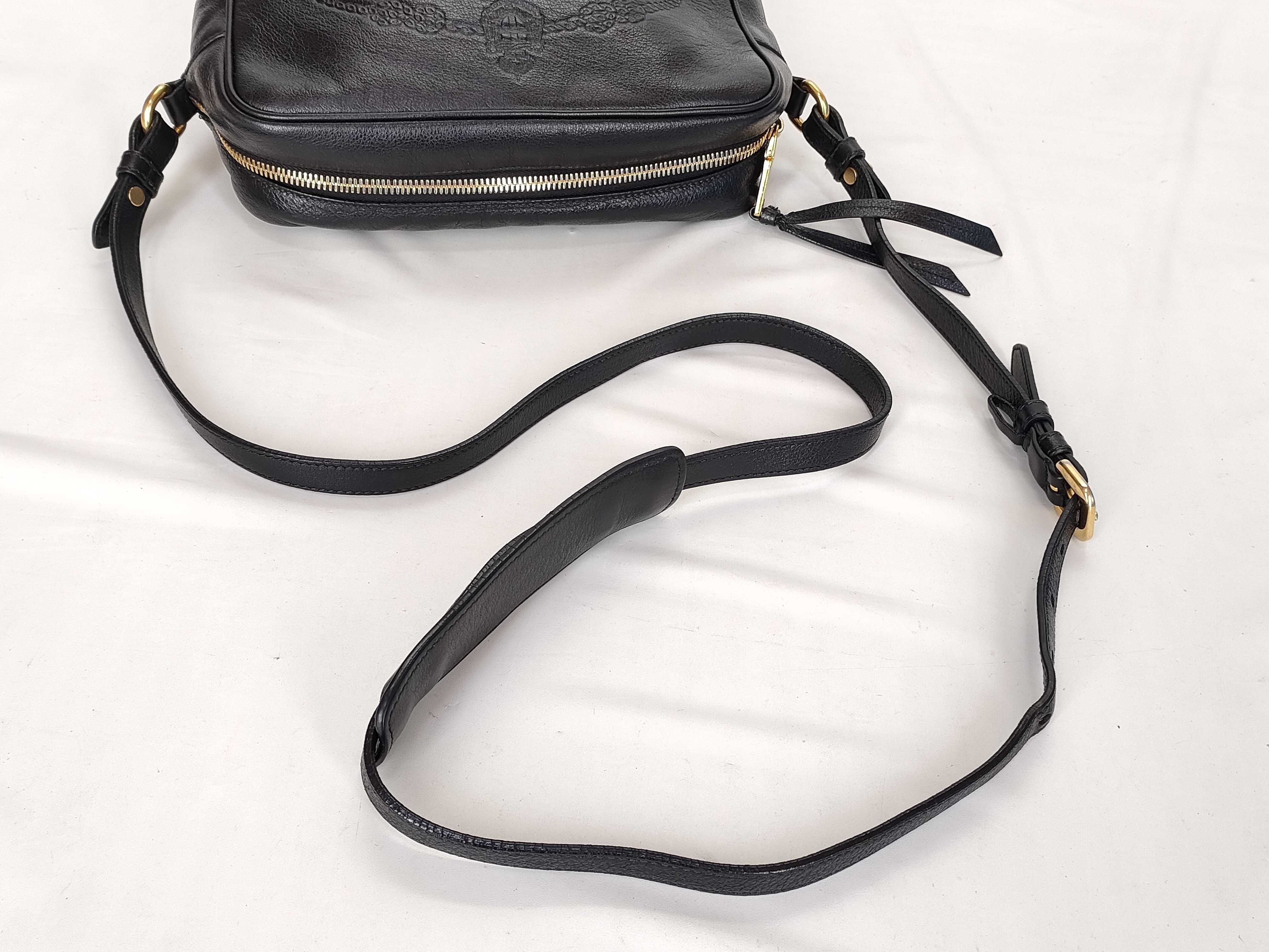 shoulder bag with triangular logo — view 3
