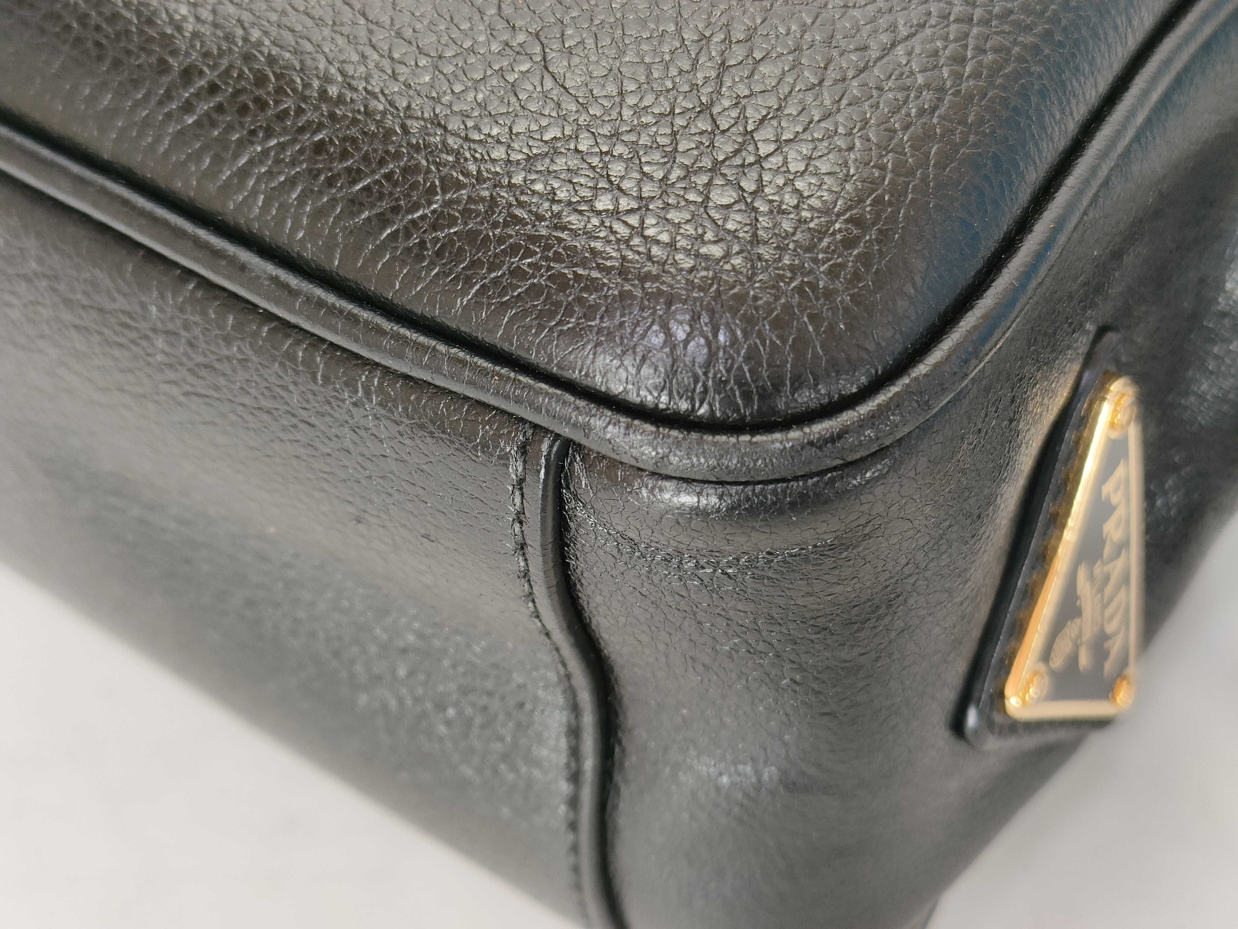 shoulder bag with triangular logo — view 7