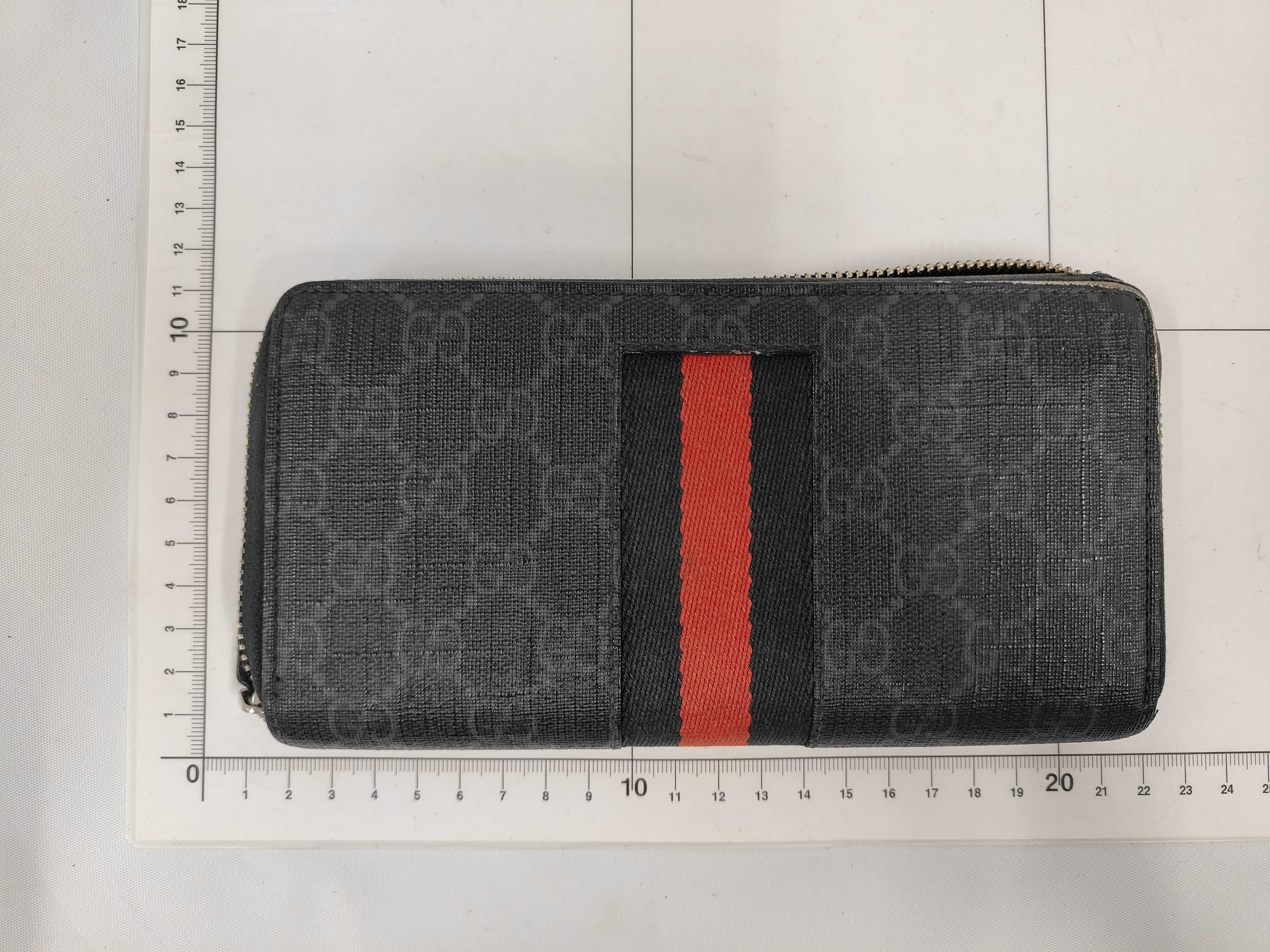 GG Supreme Sherry Long Wallet, Round, PVC, Black, 408831 — view 2
