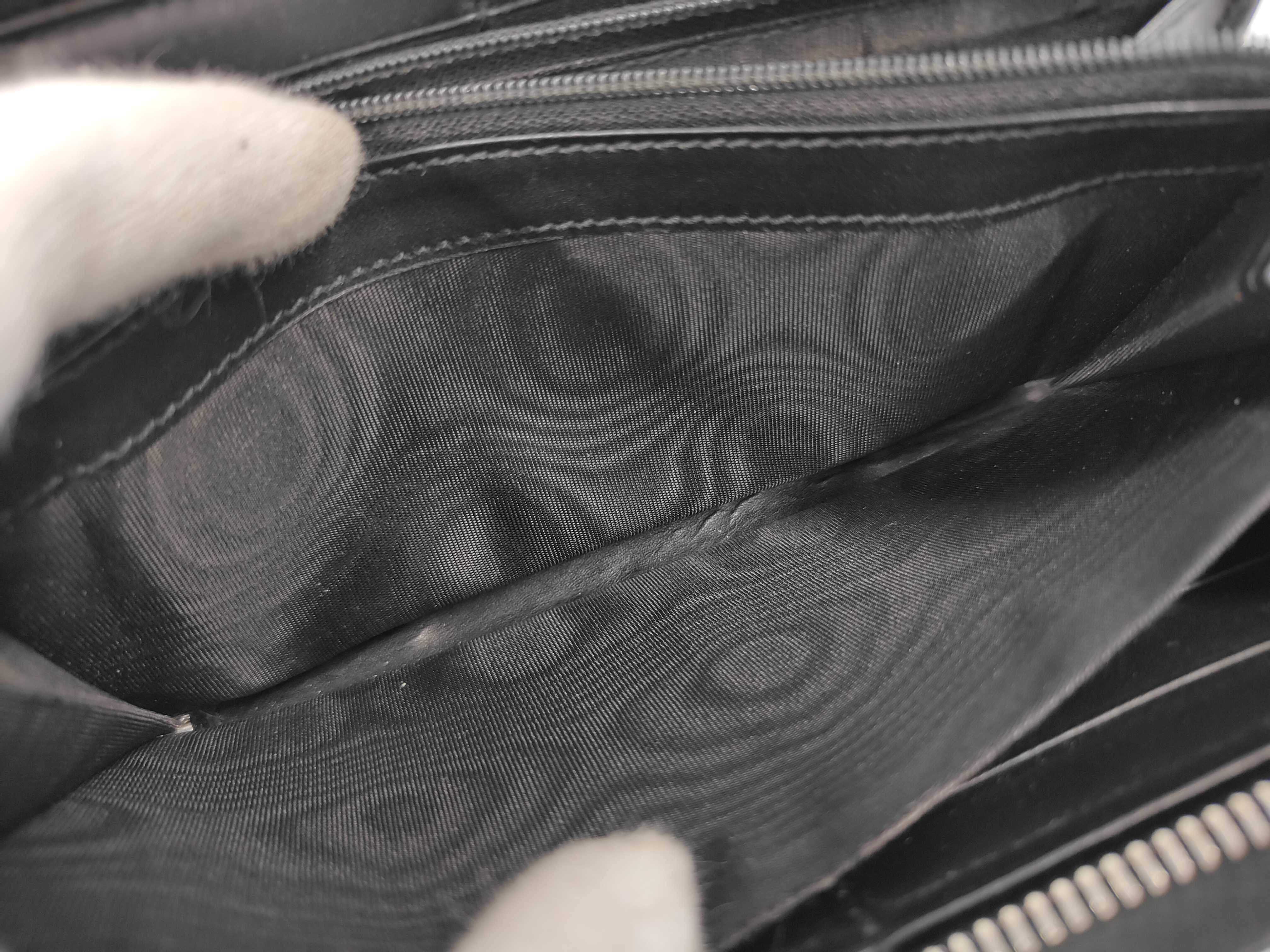 GG Supreme Sherry Long Wallet, Round, PVC, Black, 408831 — view 9