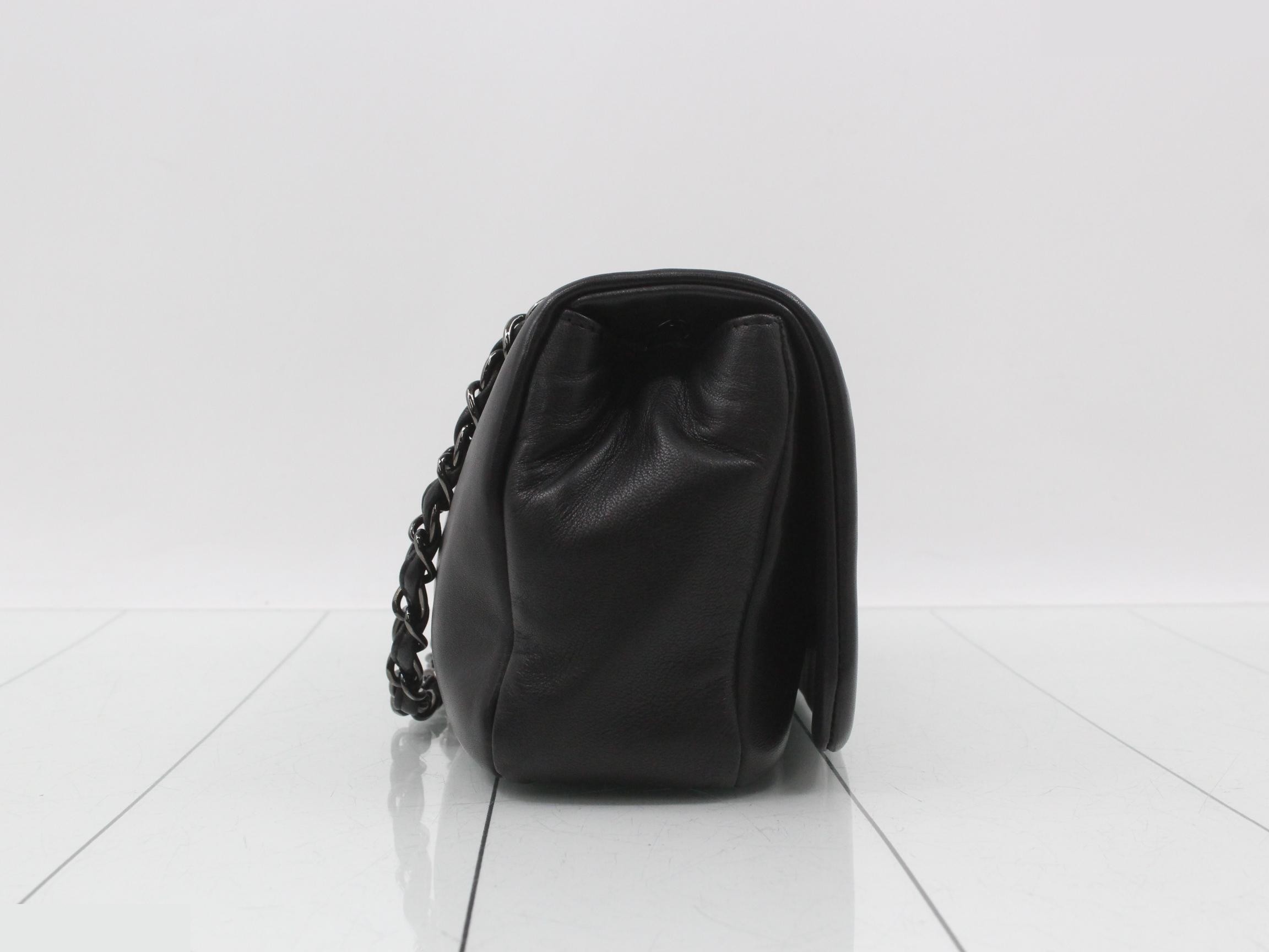 Studded Coco Mark Chain Shoulder Bag, Black, Item No. 12 — view 4