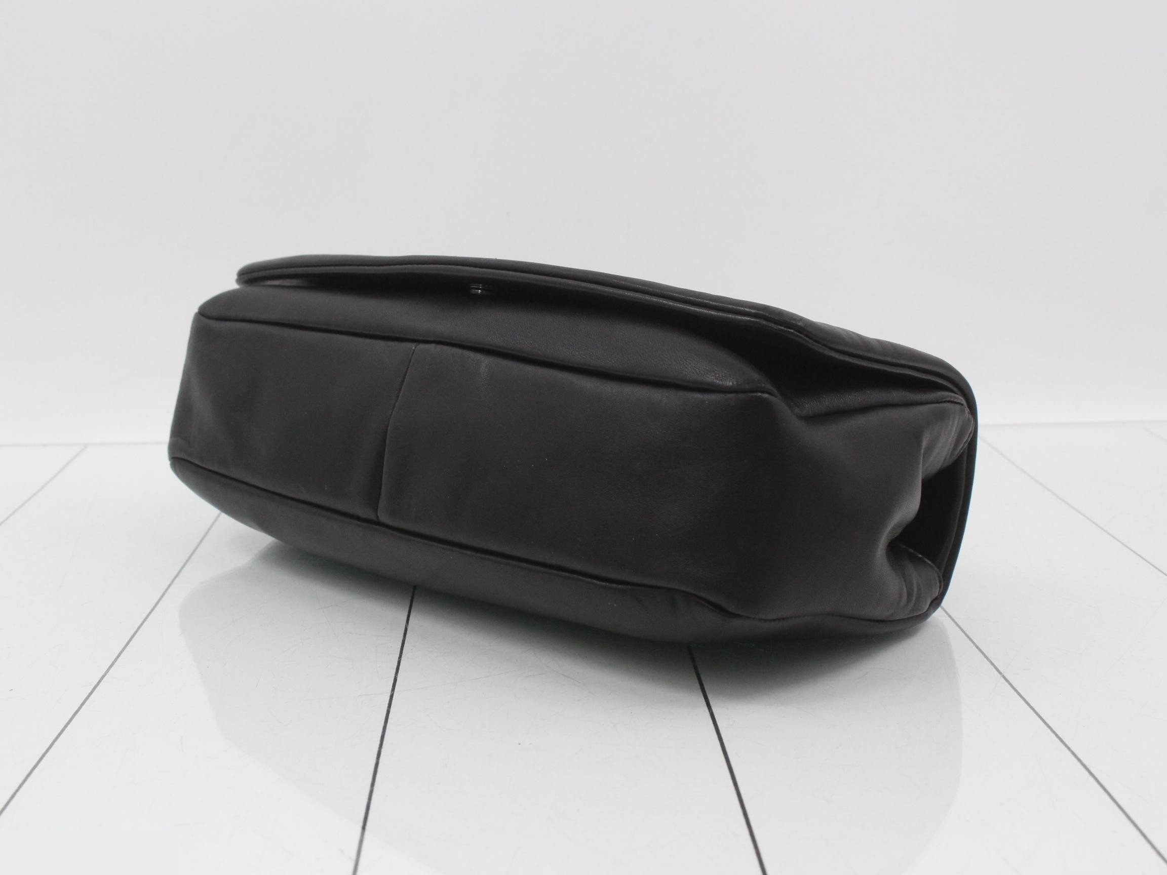Studded Coco Mark Chain Shoulder Bag, Black, Item No. 12 — view 6