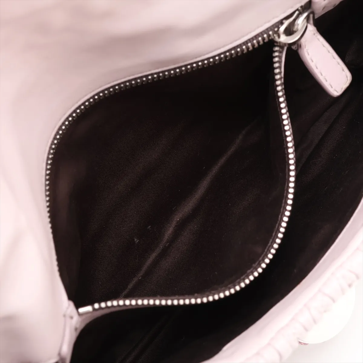 Matelassé Nappa Crystal Leather Chain Shoulder Bag, Pink — view 7