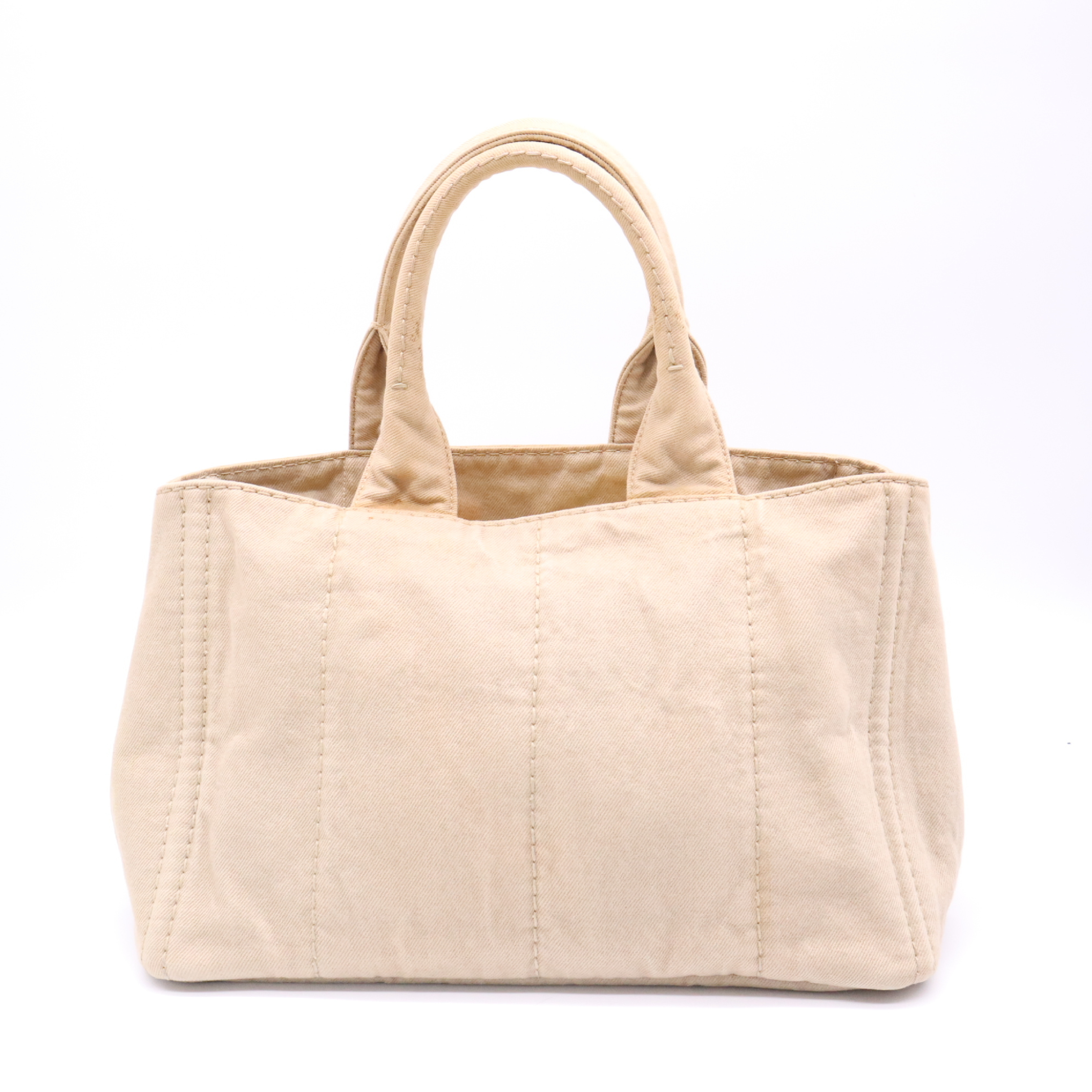 B1877B Canapa Canvas Beige Tote Bag with Dust Bag — view 2