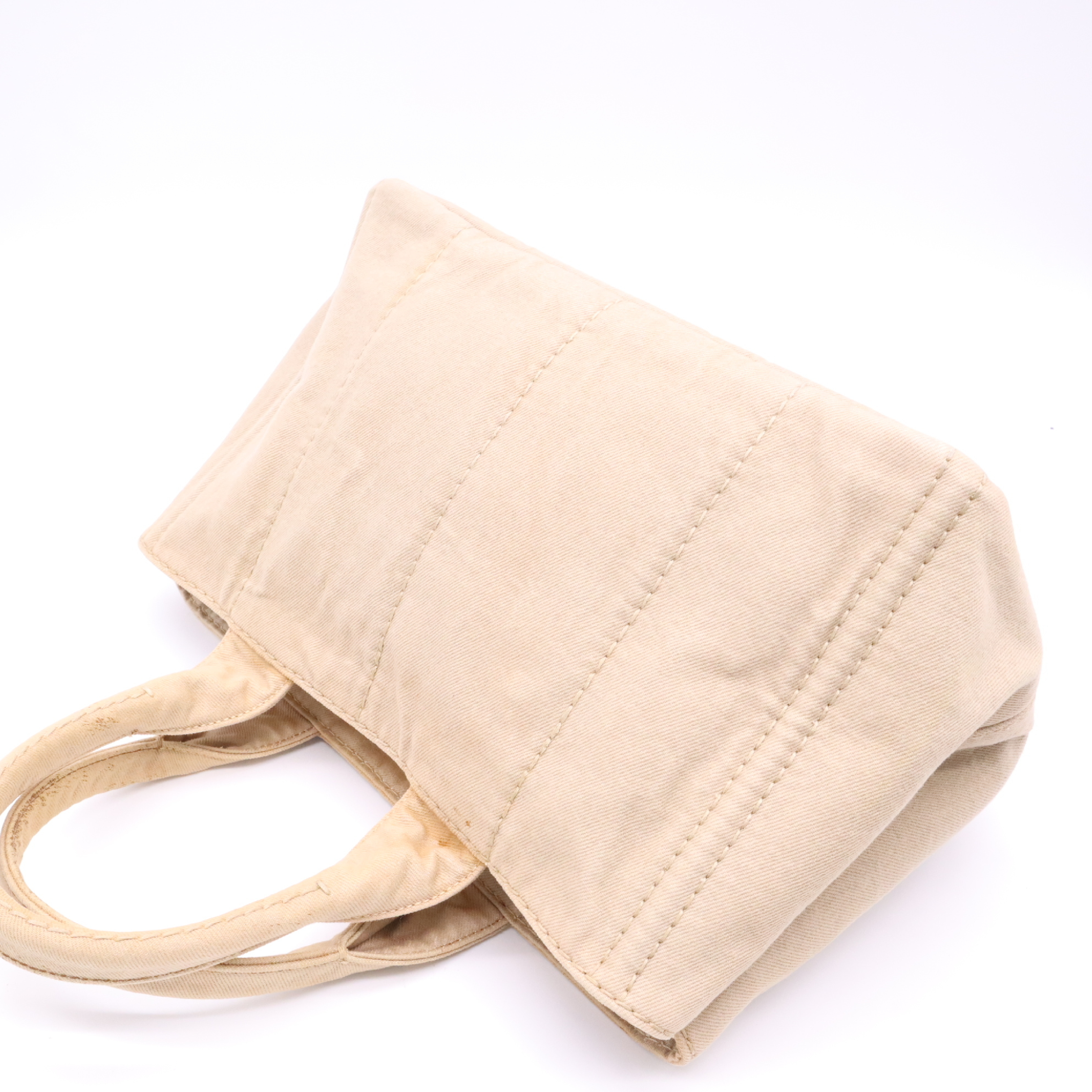 B1877B Canapa Canvas Beige Tote Bag with Dust Bag — view 4