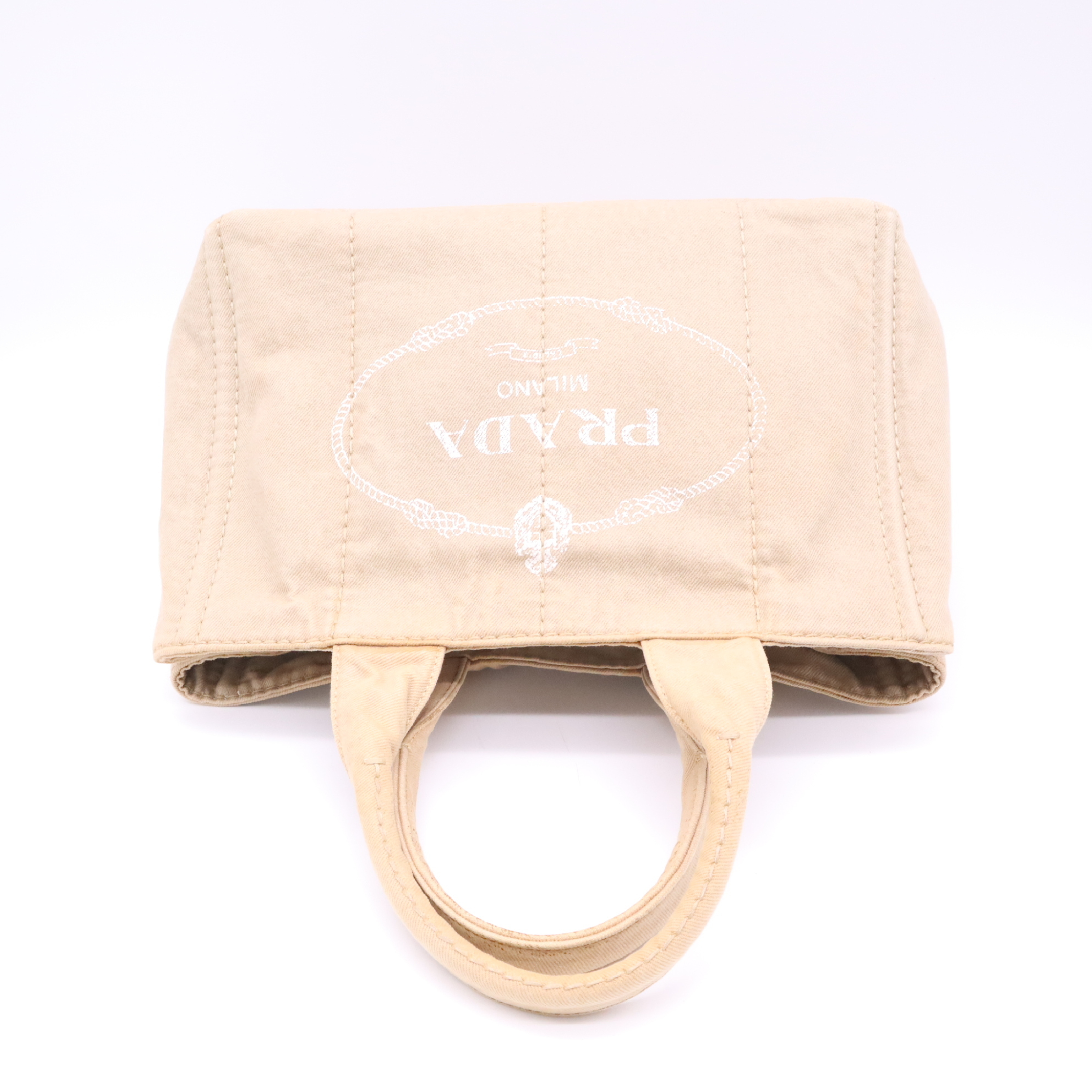 B1877B Canapa Canvas Beige Tote Bag with Dust Bag — view 6