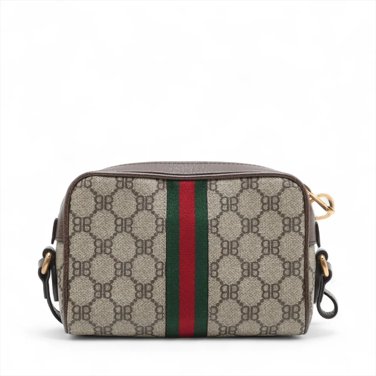 x Balenciaga The Hacker Project PVC x Leather Shoulder Bag Beige x Brown 680128 — view 2