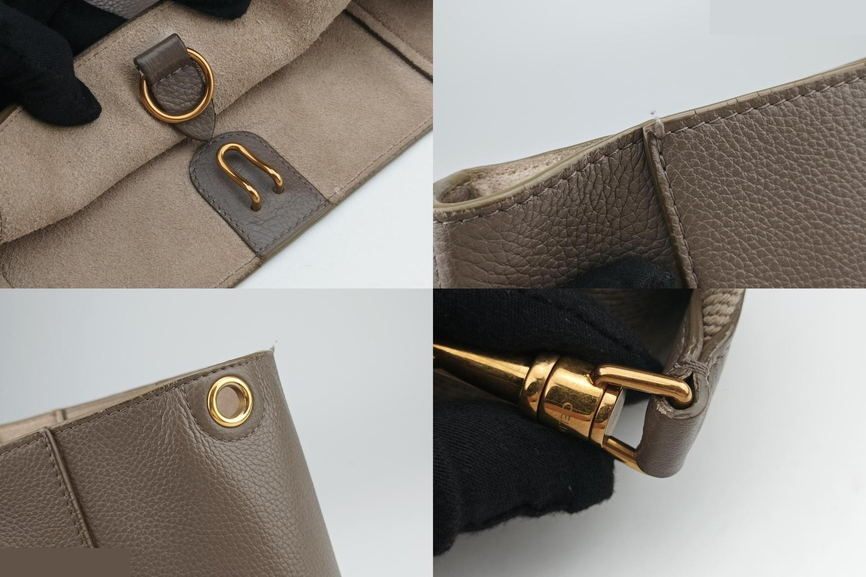 Sangle Bucket Small Leather Brown — view 10