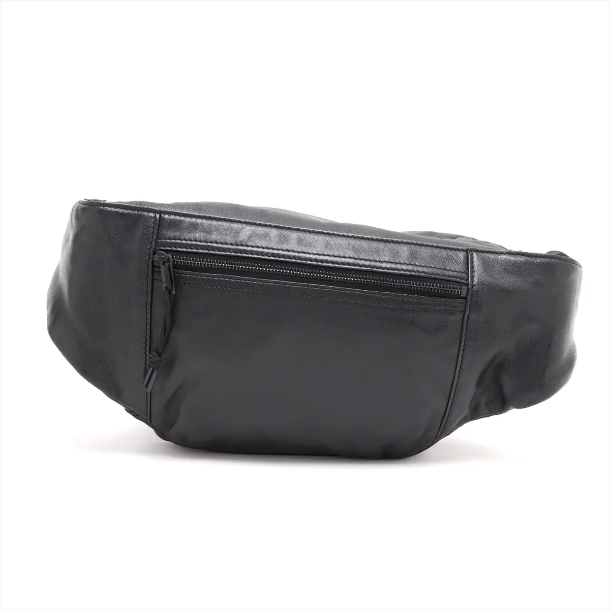 Nux 581375 Leather Waist Pouch, Black — view 2