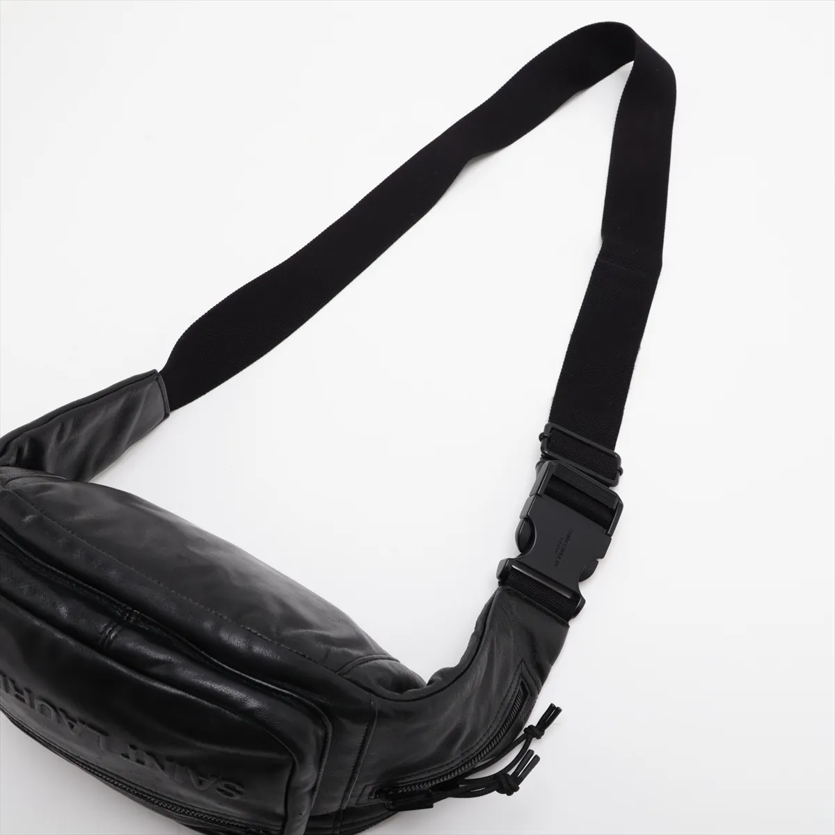 Nux 581375 Leather Waist Pouch, Black — view 5