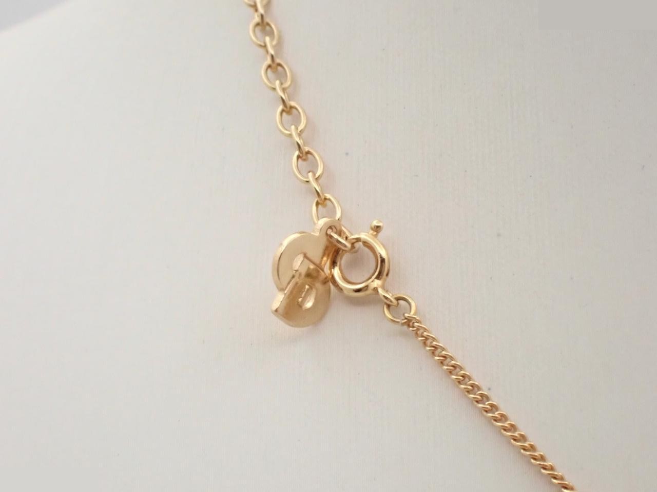 Gold necklace, chain approximately 44cm — view 2