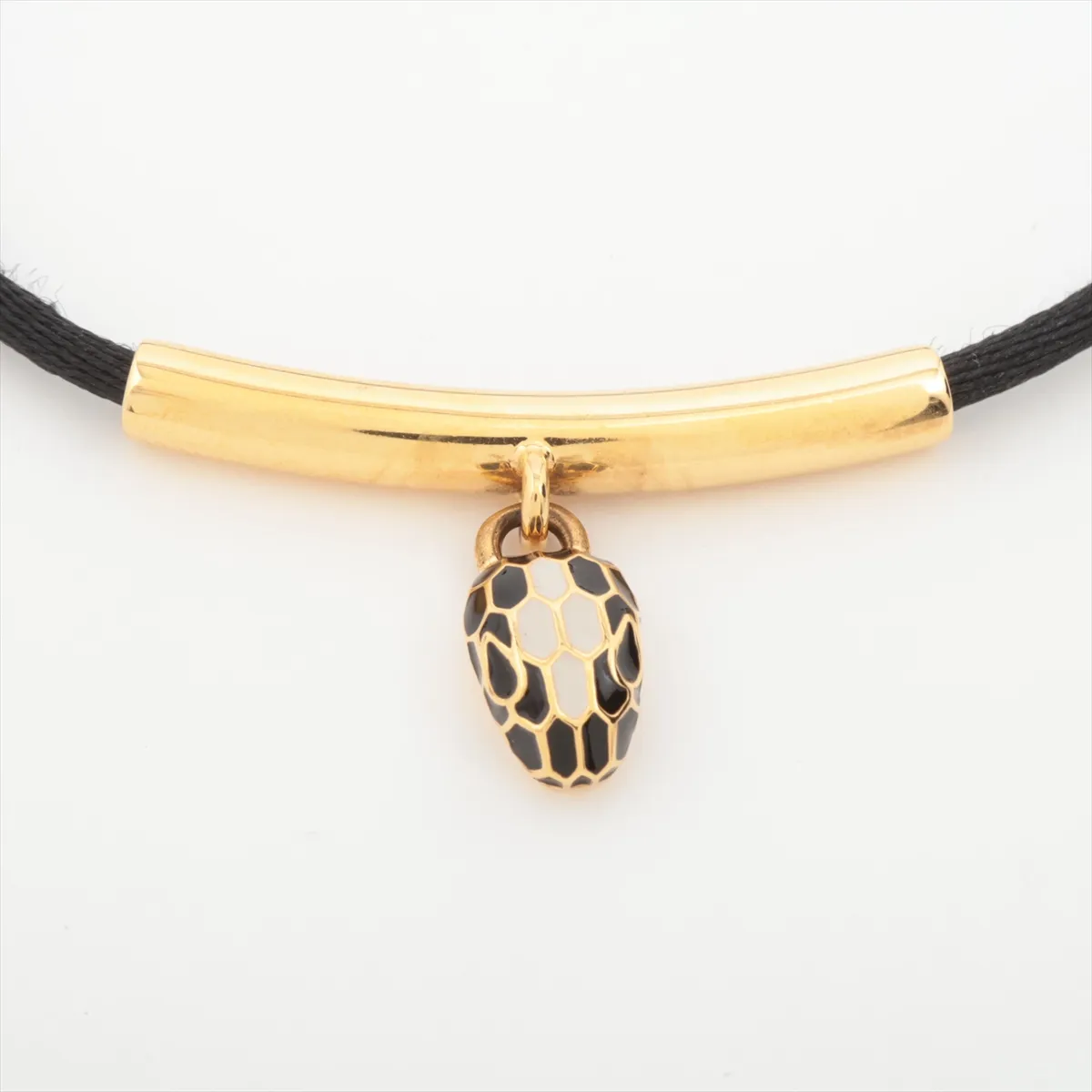Serpenti Bracelet GP x Fabric Gold x Black — view 2