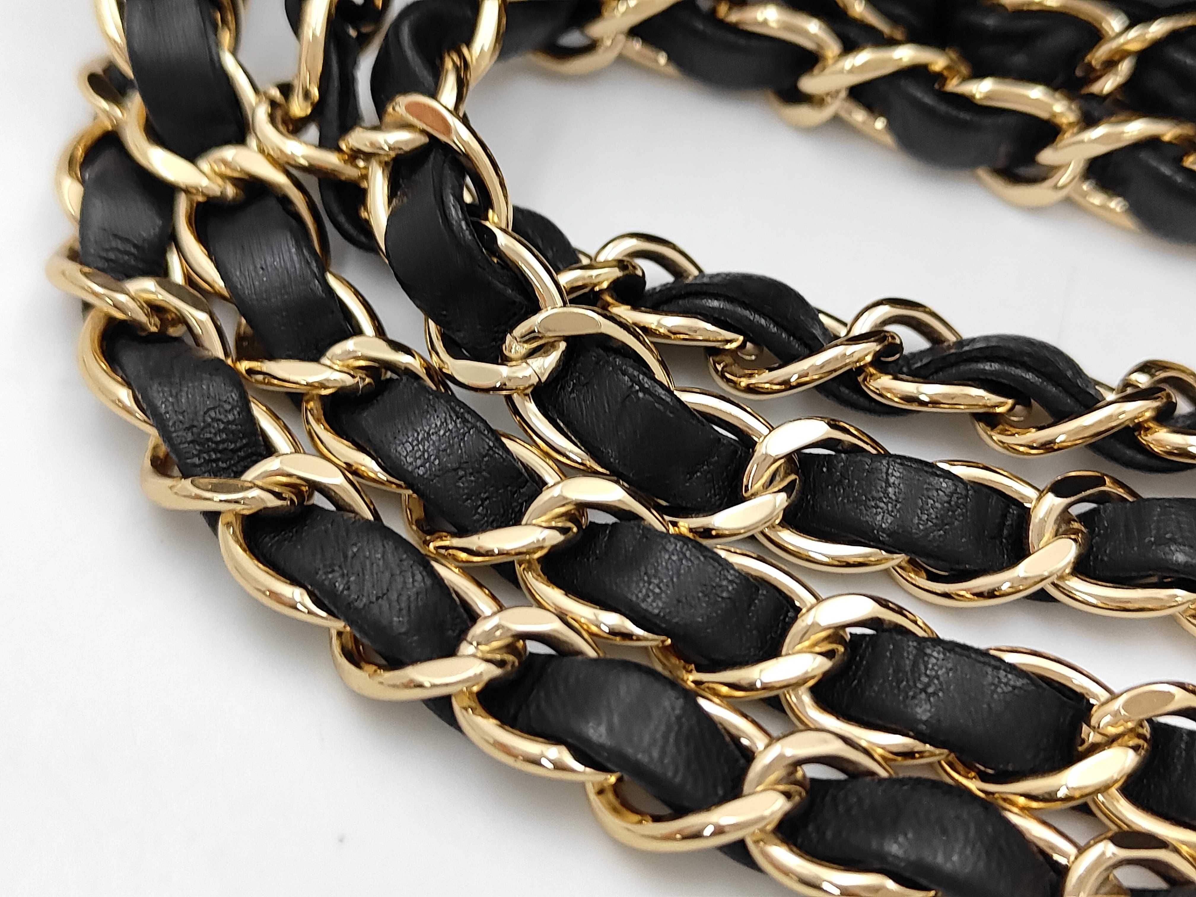 CF S Chain Bag, Black with Gold Hardware, Shoulder Bag — view 5