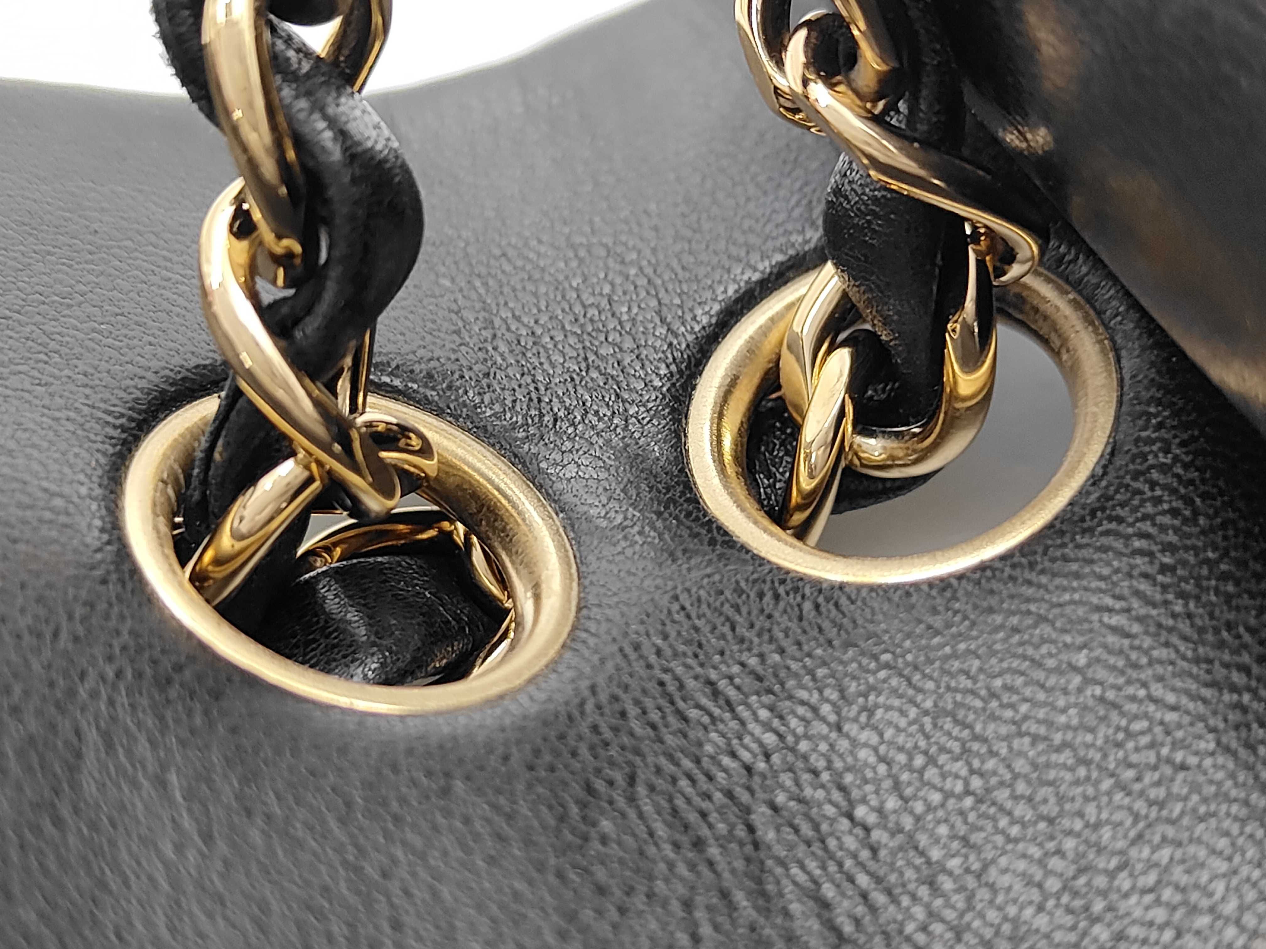 CF S Chain Bag, Black with Gold Hardware, Shoulder Bag — view 6