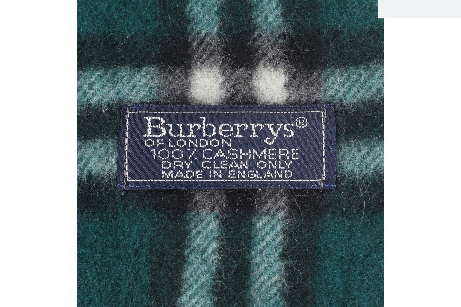 100% Cashmere Check Pattern Scarf — view 6